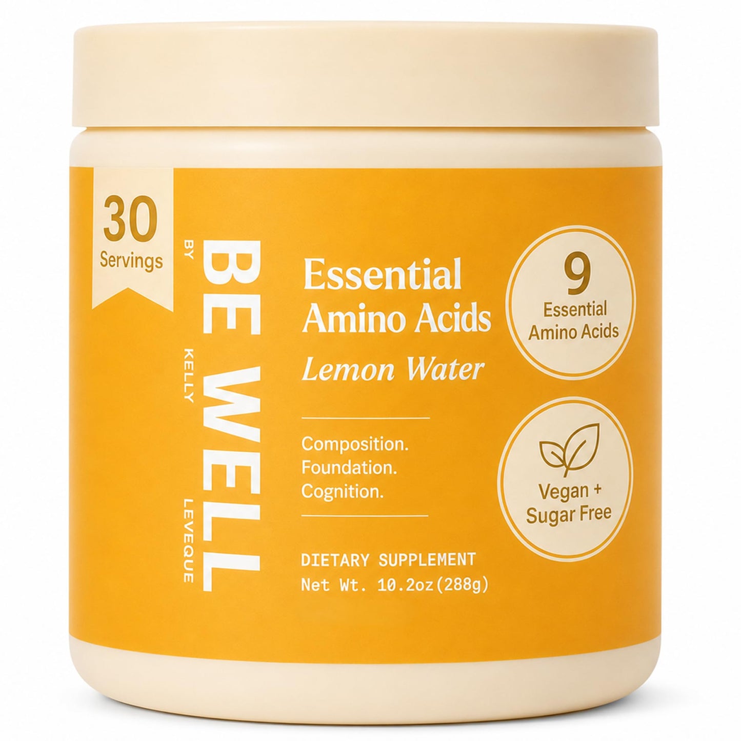 Be Well by Kelly LeVeque Essential Amino Acids Lemon Powder (10.2 oz)