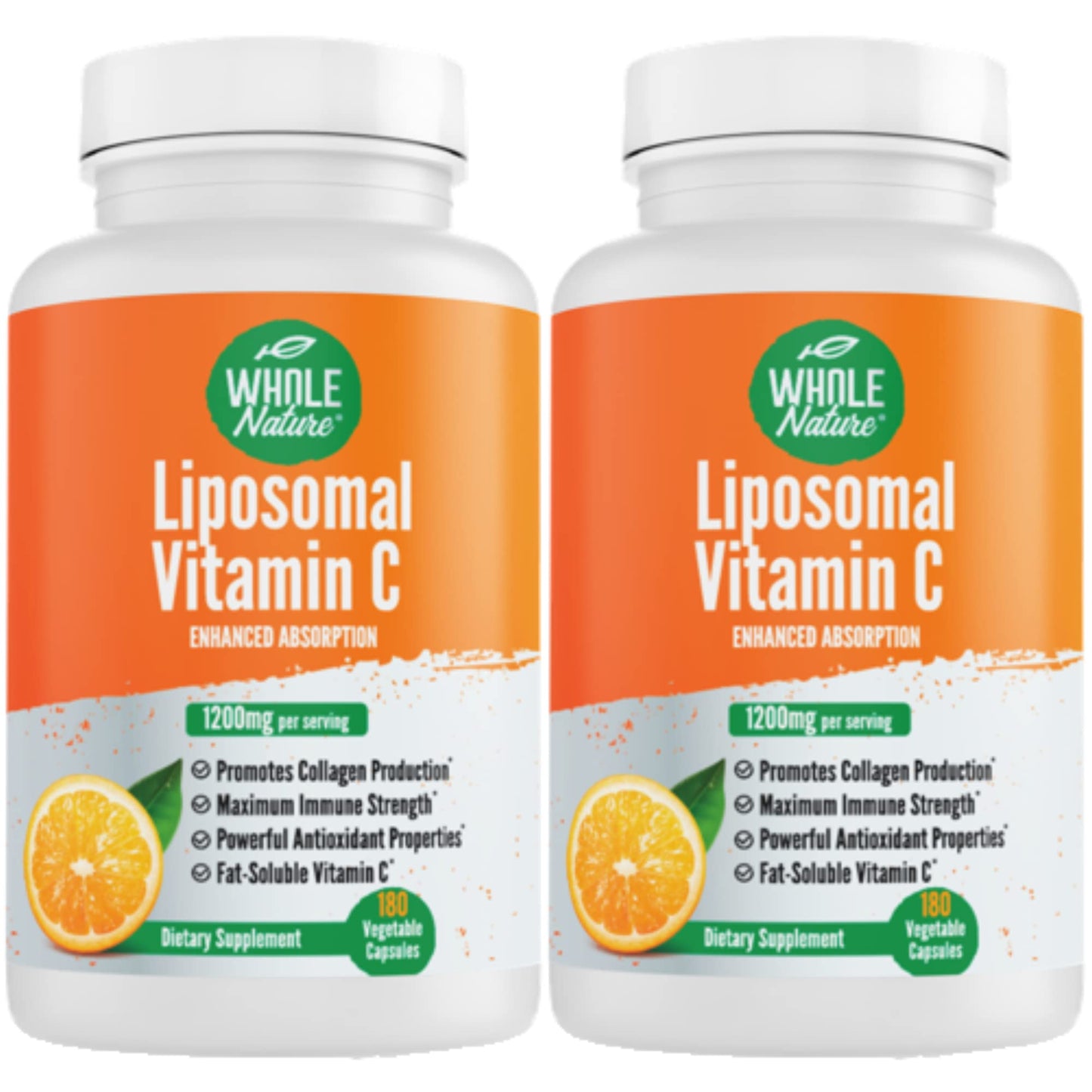 Whole Nature Liposomal Vitamin C Capsule 1200 mg, 180 Capsules