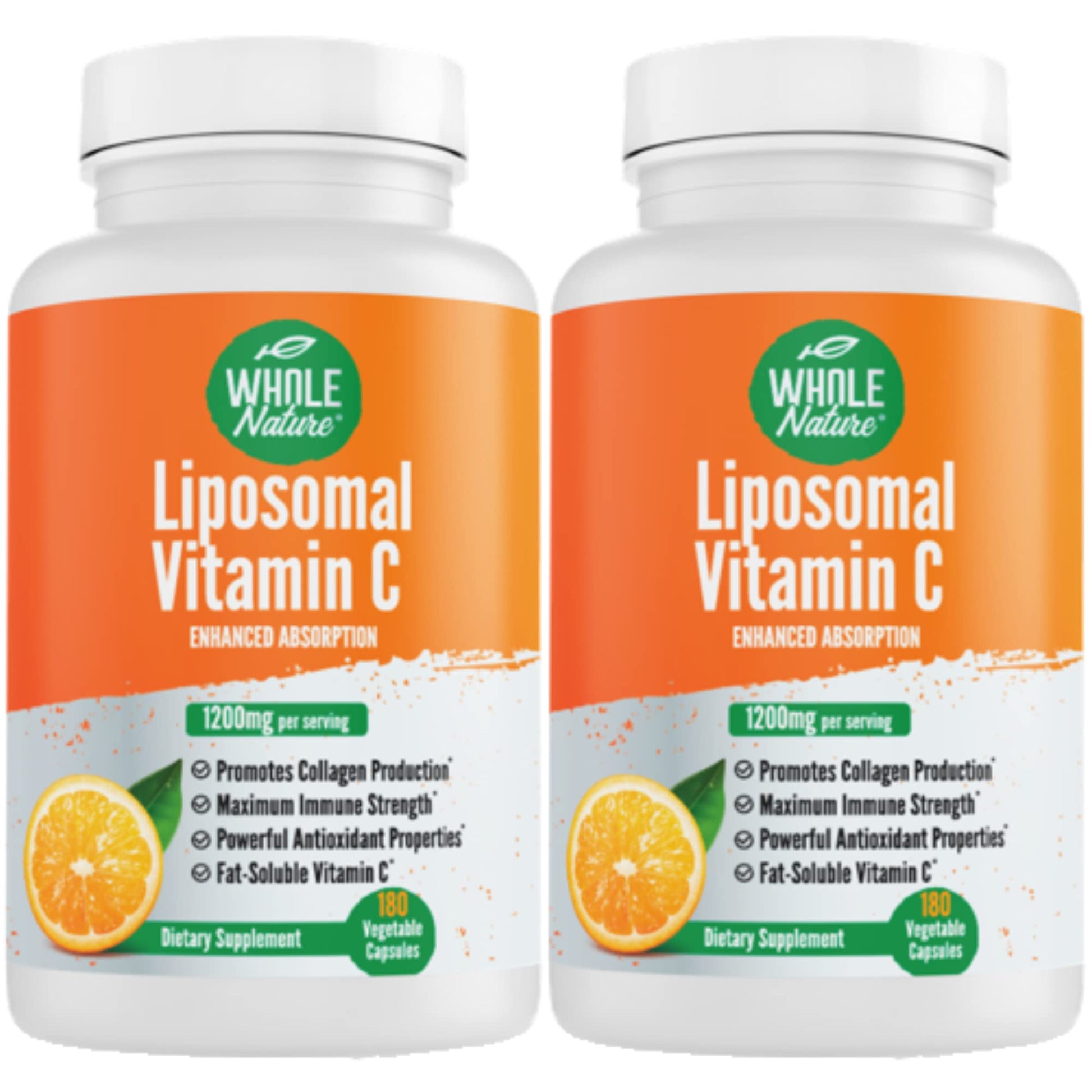 Whole Nature Liposomal Vitamin C Capsule 1200 mg, 180 Capsules