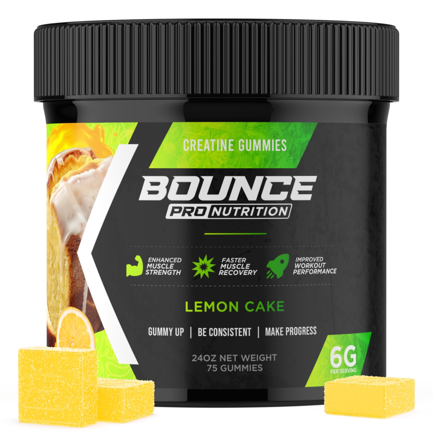 Bounce Pro Creatine Monohydrate Gummies 75 Count