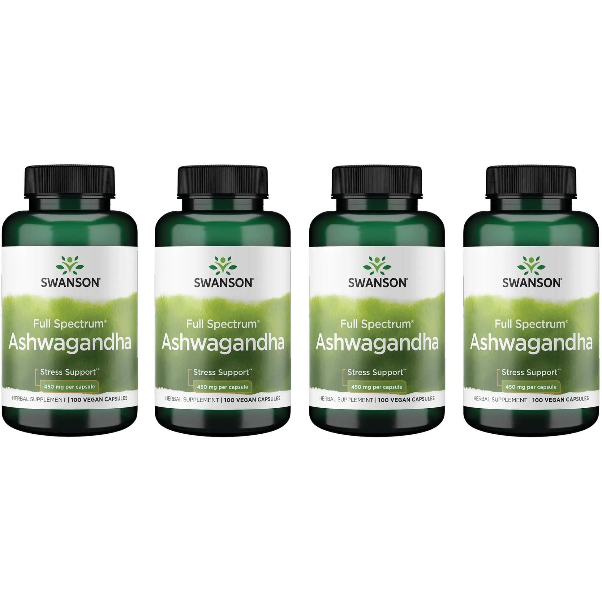 Swanson Ashwagandha Powder Supplement Vegan Capsules 400