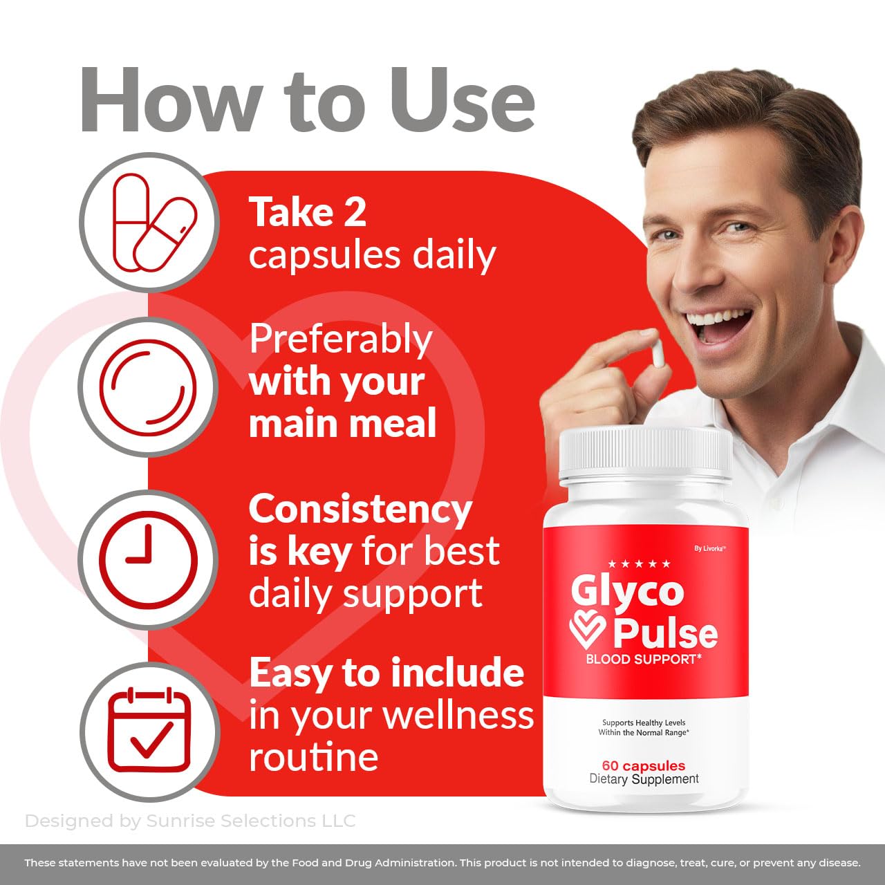LIVORKA Glyco Pulse Capsules 300 Capsules