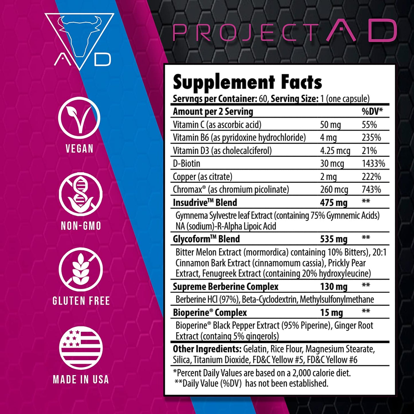 PROJECT AD LLC Matador Muscle Builder 60 Capsules