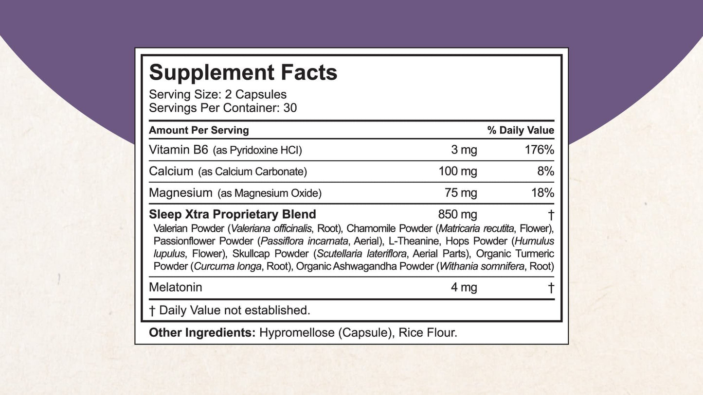 NuBest Sleep Xtra Capsules 60 Capsules