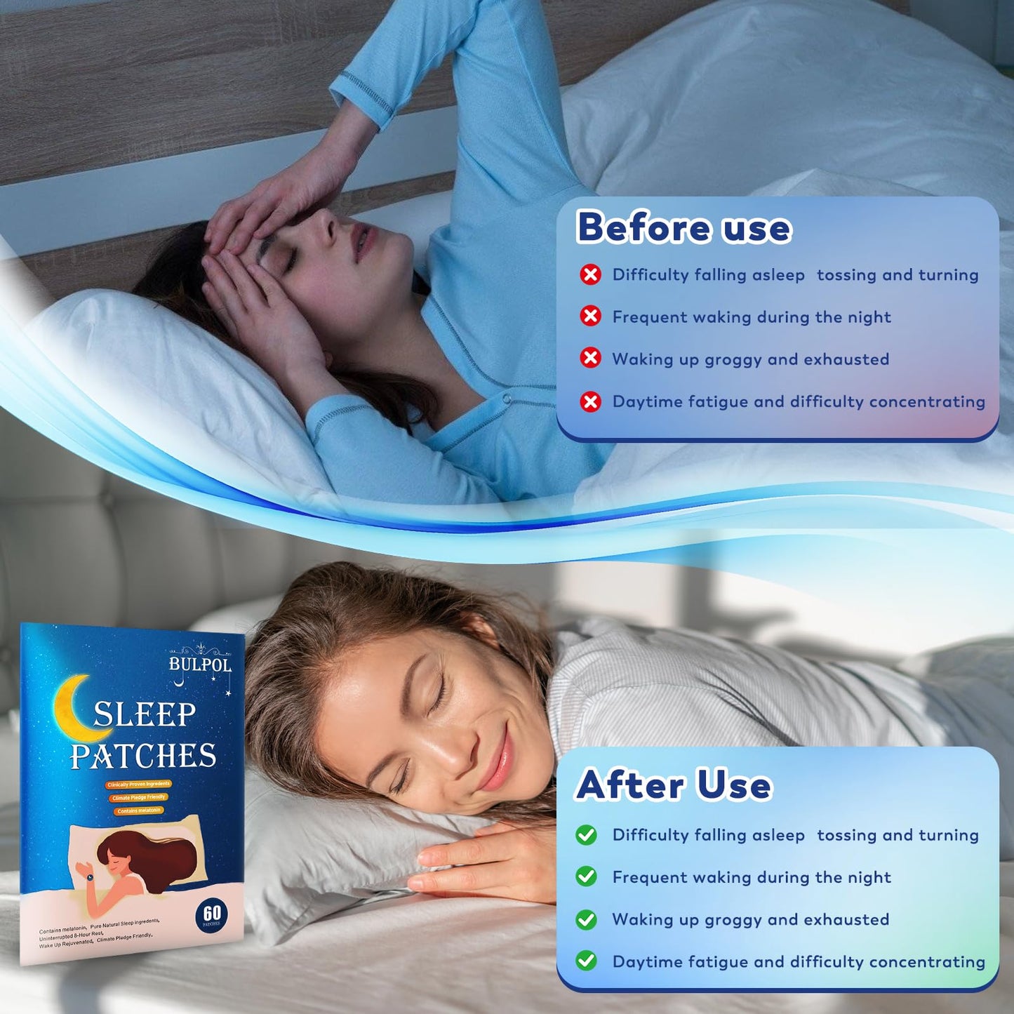 BULPOL Sleep Patches for Adults Tablet 60