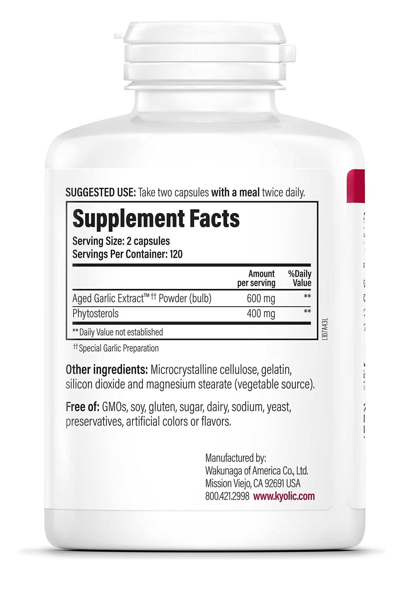 Kyolic Aged Garlic Extract Formula 107 Capsule, 240 Capsules