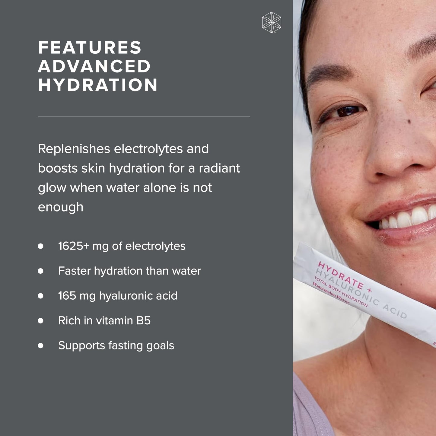 Isagenix Hydrate + Hyaluronic Acid to Help Improve Skin Moisture Powder, 4