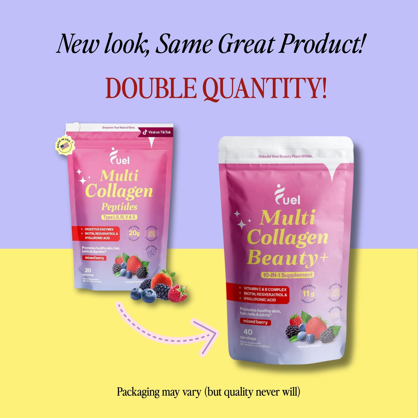 Fuel Multi Collagen Peptides Powder 9.59 oz