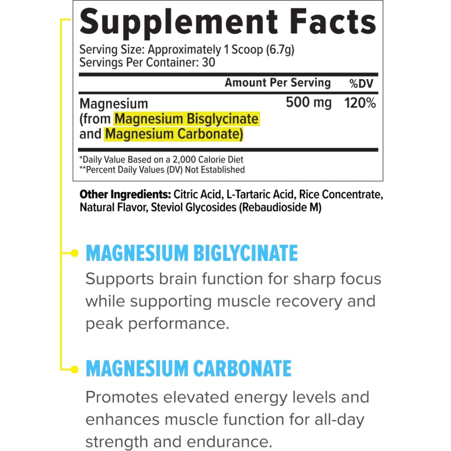 InnoSupps Magnesium Powder 7.1 Ounce
