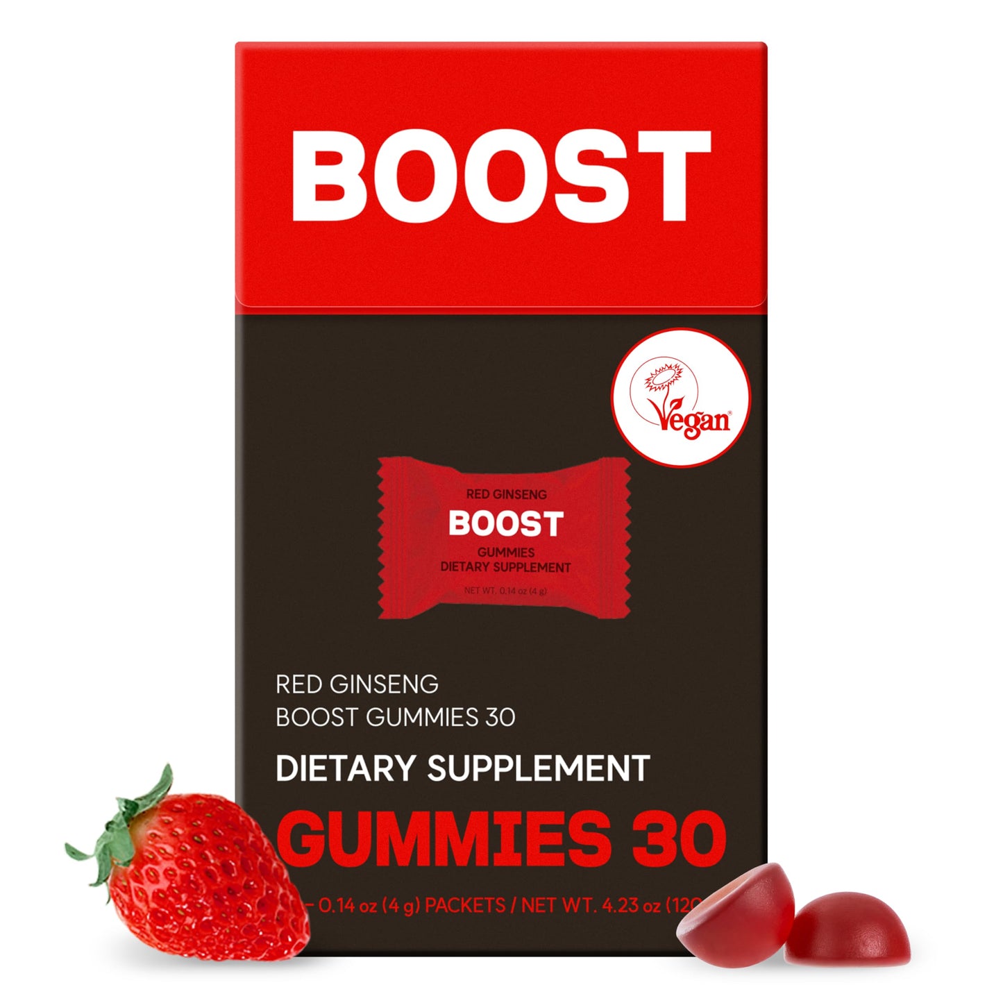 Dr.blet Energy Booster Red Ginseng Gummies, 30 Count