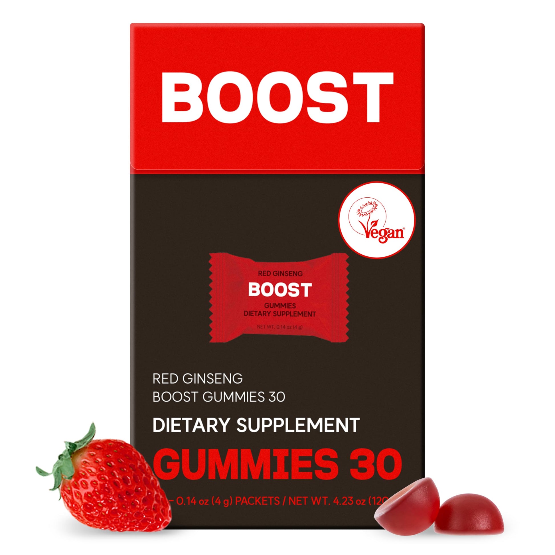 Dr.blet Energy Booster Red Ginseng Gummies, 30 Count