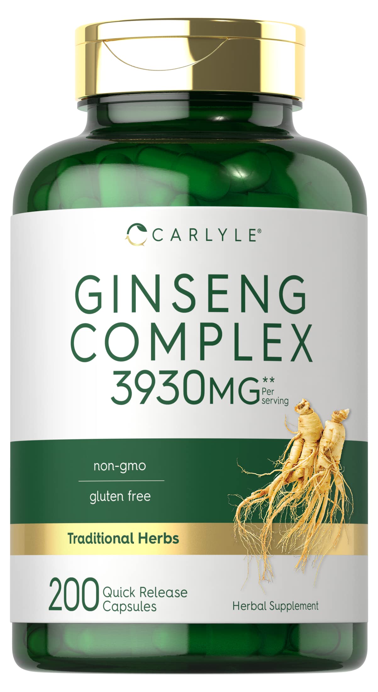 Carlyle Ginseng Complex Capsules, 200 Capsules