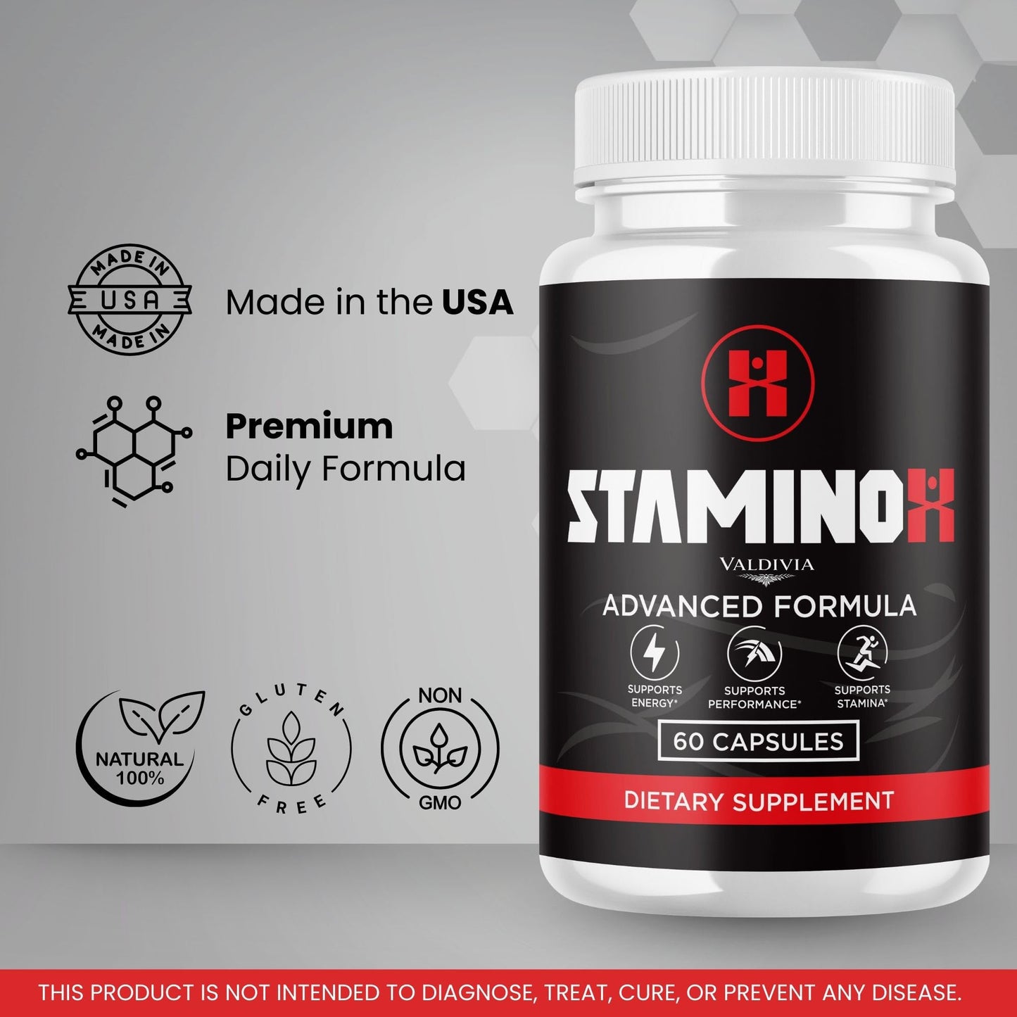 Valdivia Staminox Capsules, Capsule, 180 Count