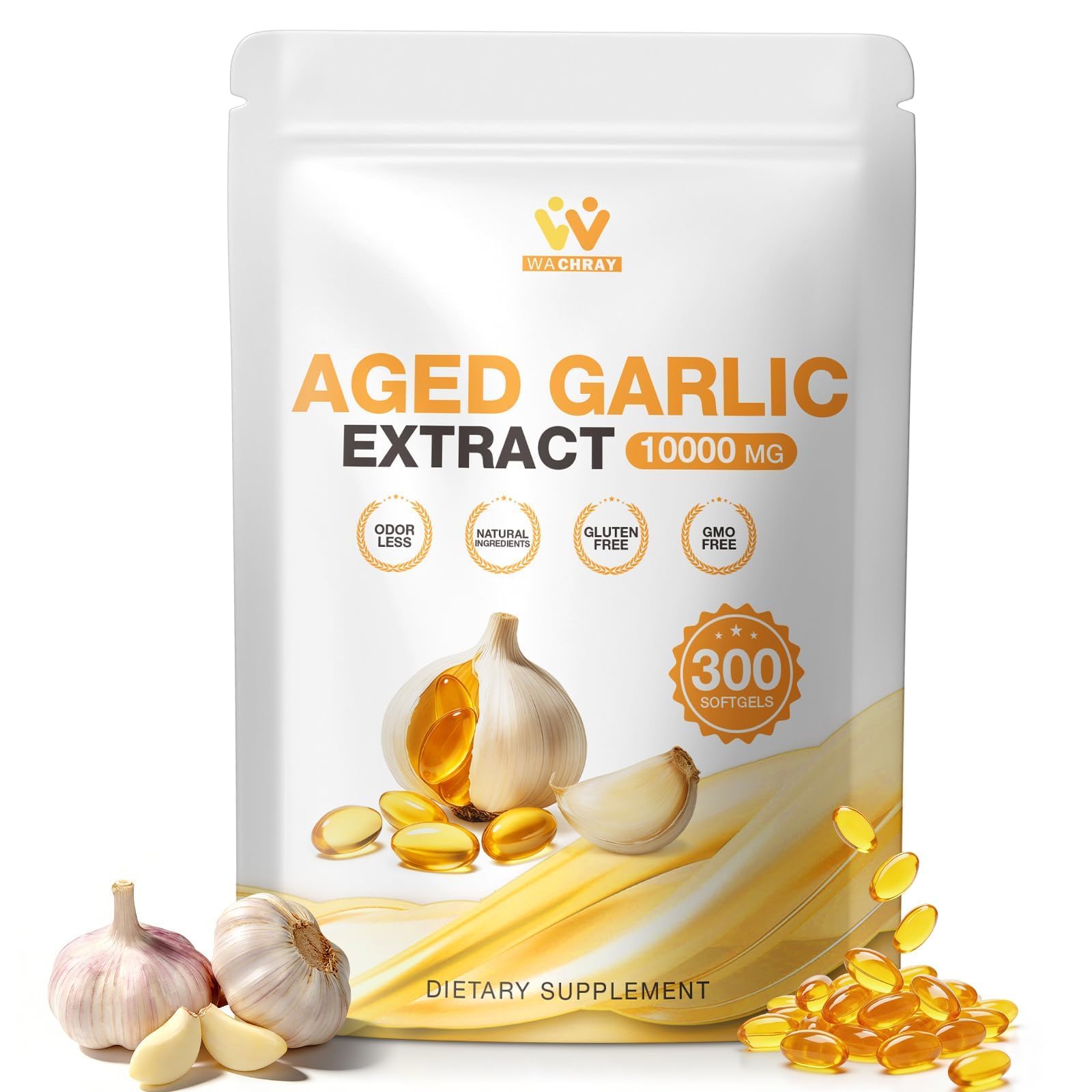 WACHRAY Aged Garlic Extract Softgels 300