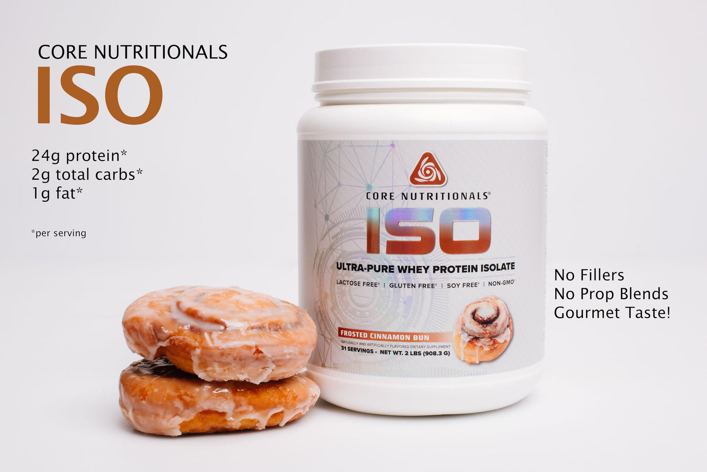 Core Nutritionals ISO Whey Protein Isolate Powder 32 Servings