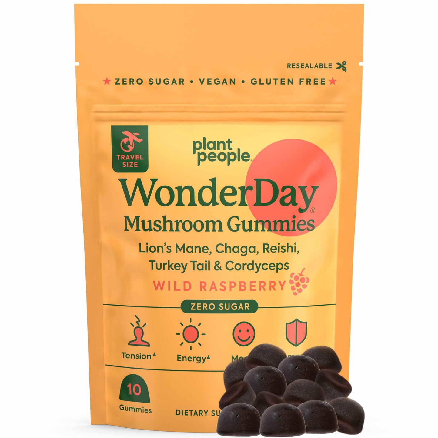 Plant People WonderDay Mushroom Gummies Mini Gummy 10 Count