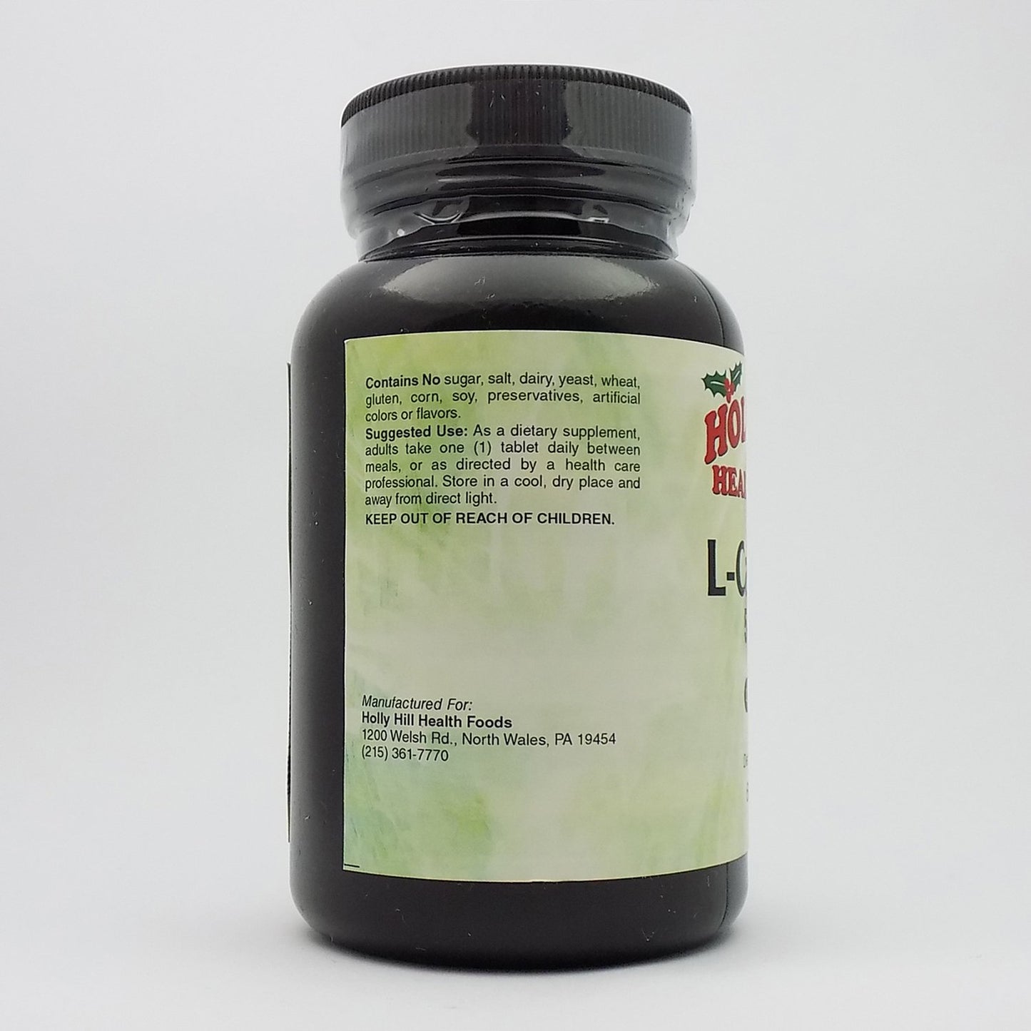 Holly Hill Health Foods L-Carnitine 500 mg Tablet, 60 Tablets