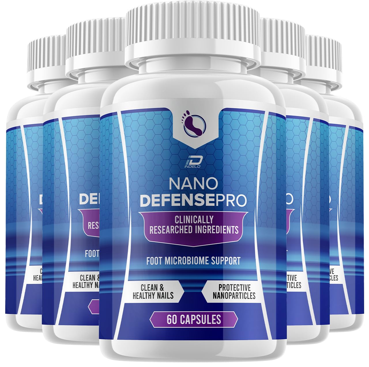 Indelo Nano Defense Pro Probiotic Supplement - NanoDefense Pro Advanced Formula for Healthy Nail Support Capsules, 300 Count