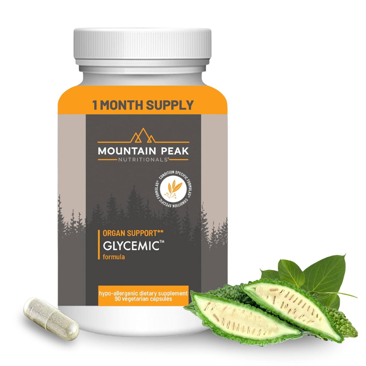 Mountain Peak Nutritionals Glycemic Formula Metabolic Support Capsule, 90 Count