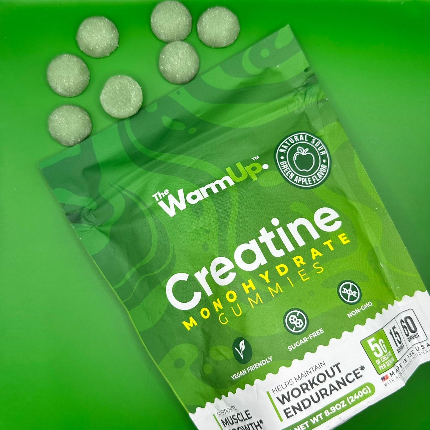 TheWarmUp Creatine Monohydrate Gummies 60 Count