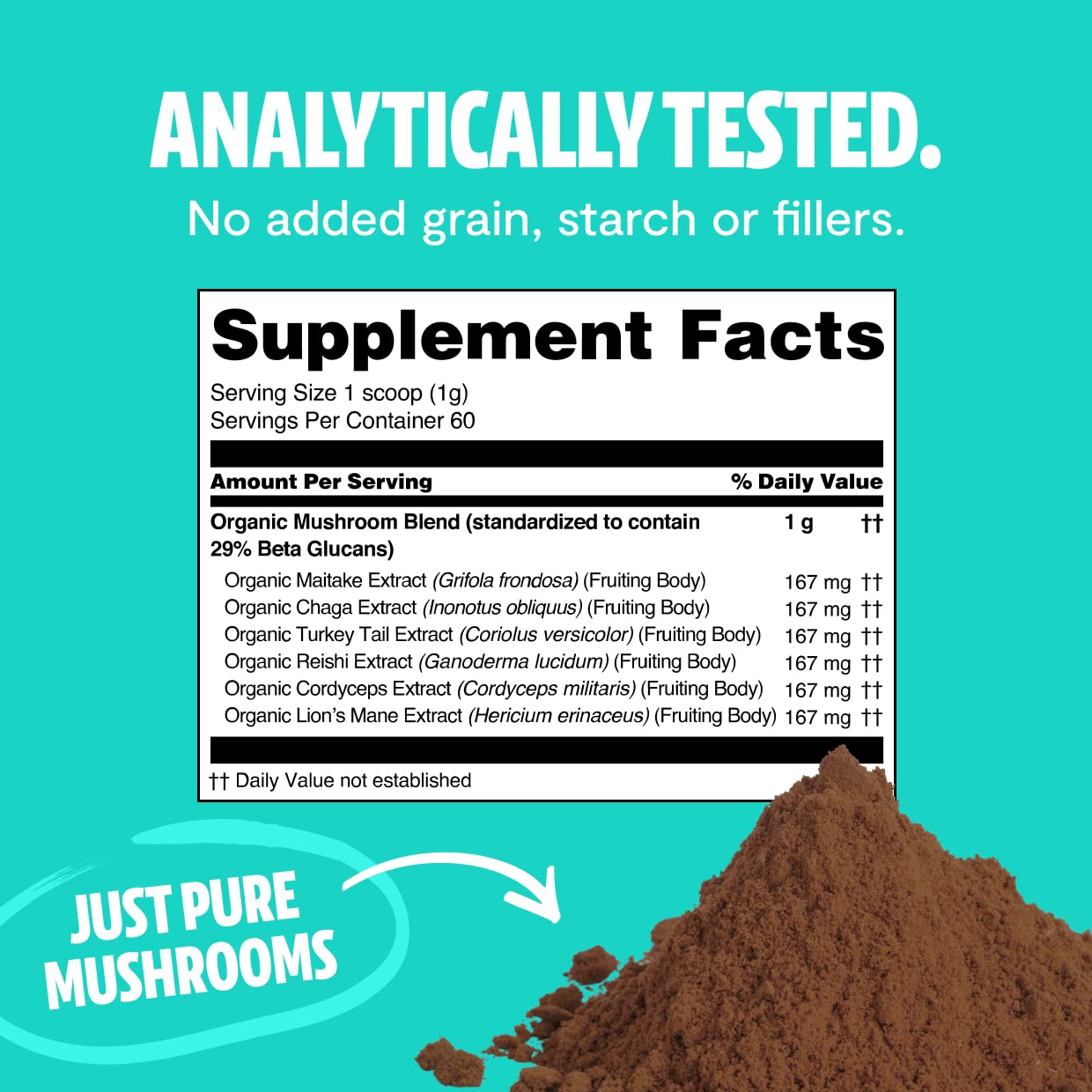 FreshCap Mushrooms Try Mushrooms Starter Kit Powder, 3