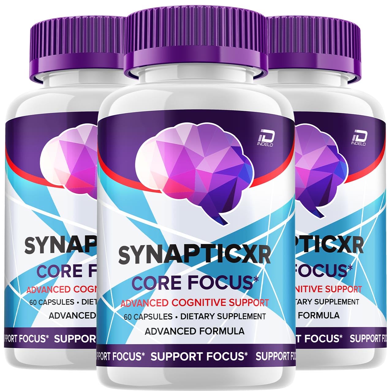 Indelo SynapticXR Brain Supplement Capsules 180 Capsules