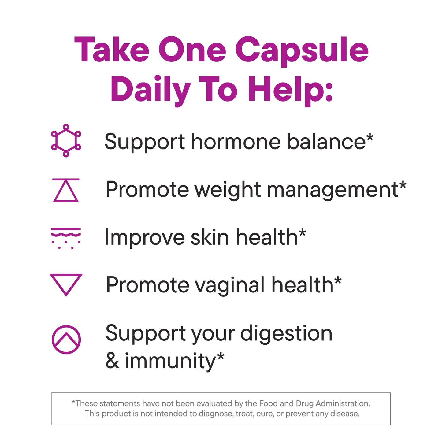 Daily Nouri Hormone Balance Probiotics for Women Capsule 30 Count