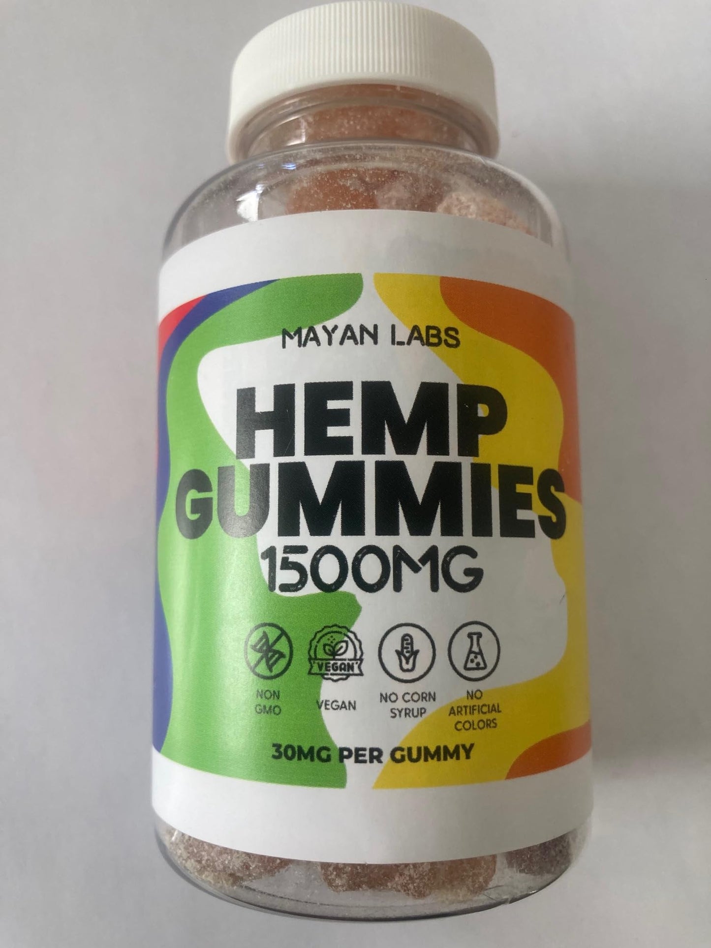 Natural Hemp Gummies High Potency Pure Organic Hemp Oil Supplement - Gummy, 50 Count