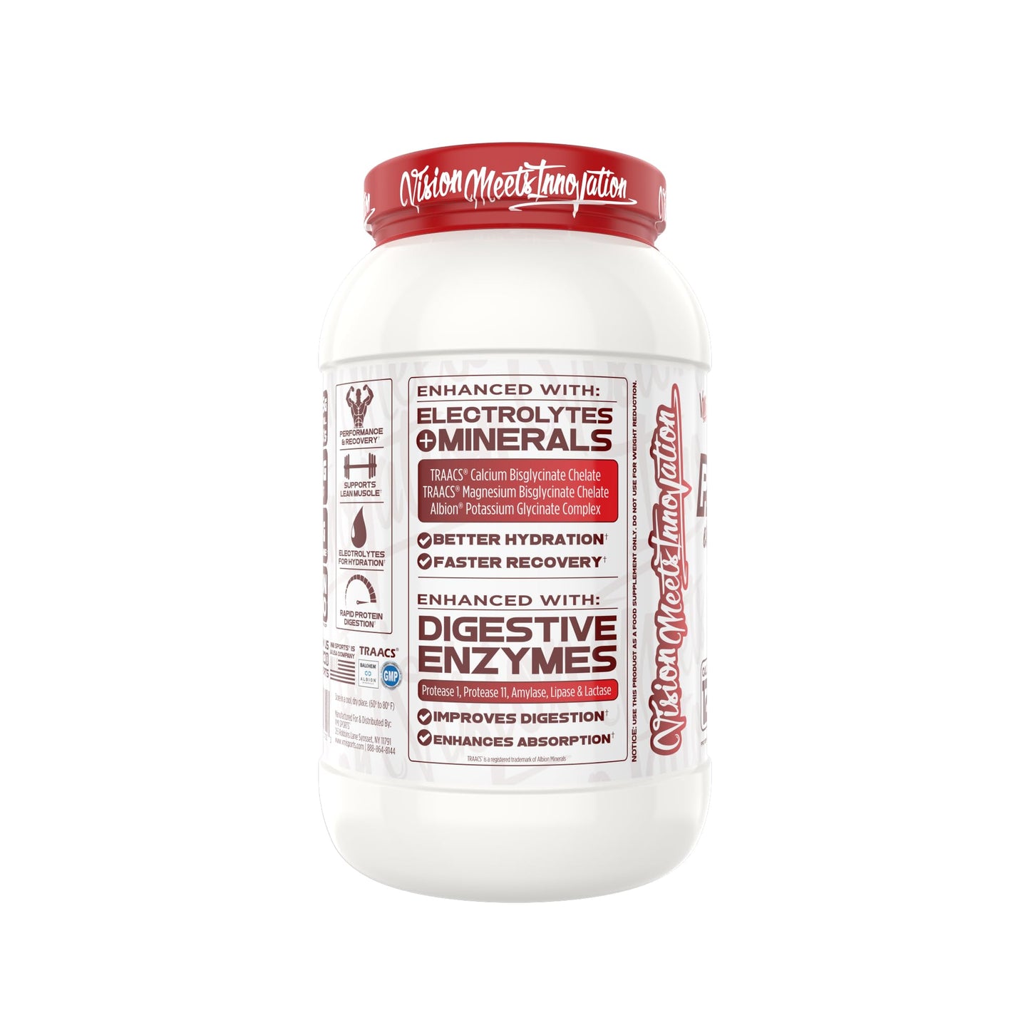 VMI Sports ProtoLyte Whey Isolate Protein Powder, 1.6 lb, Chocolate Covered Strawberries, 25.6 Servings