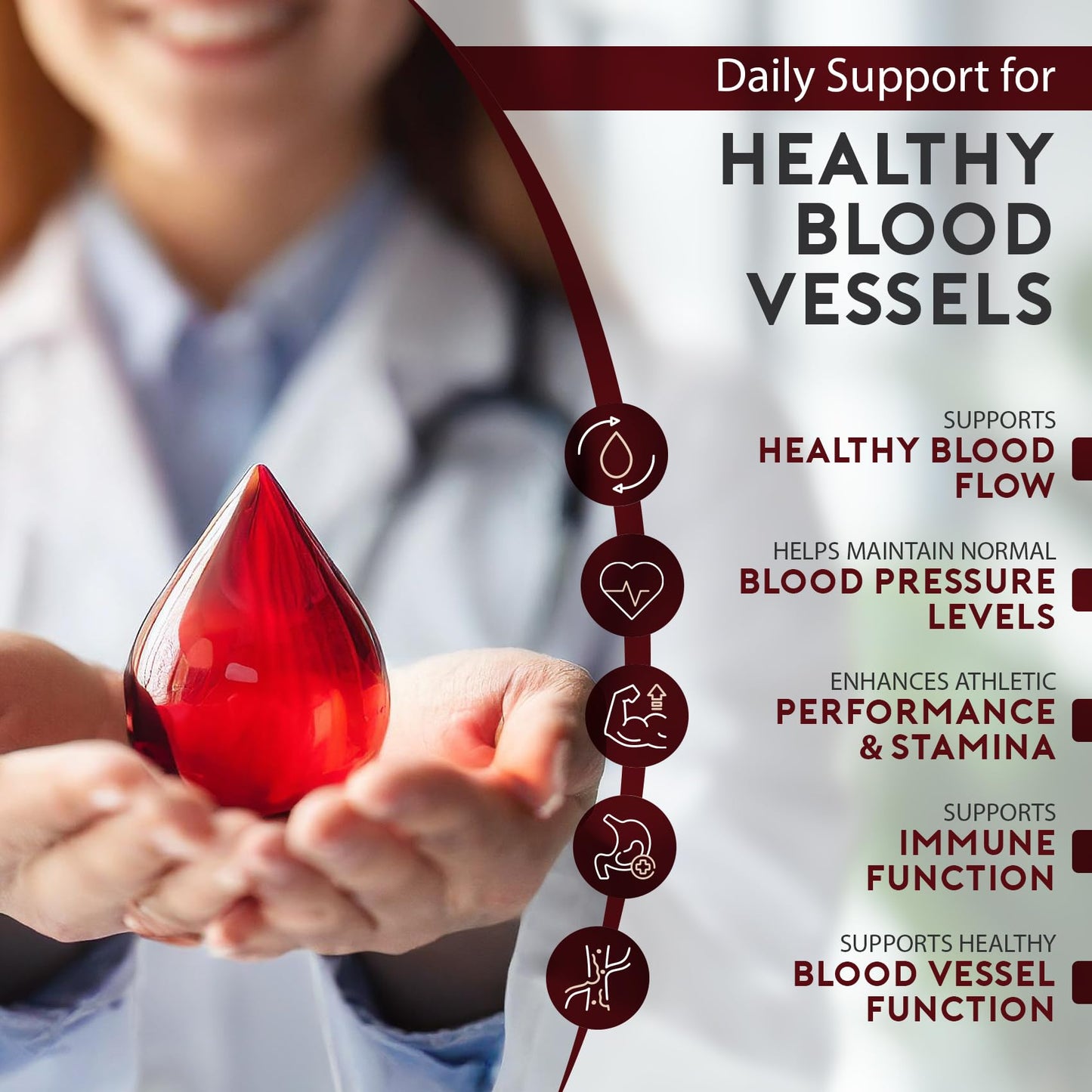 Natural Heart Doctor Vessel Support High Blood Pressure Nitric Oxide Powder 5.2 oz