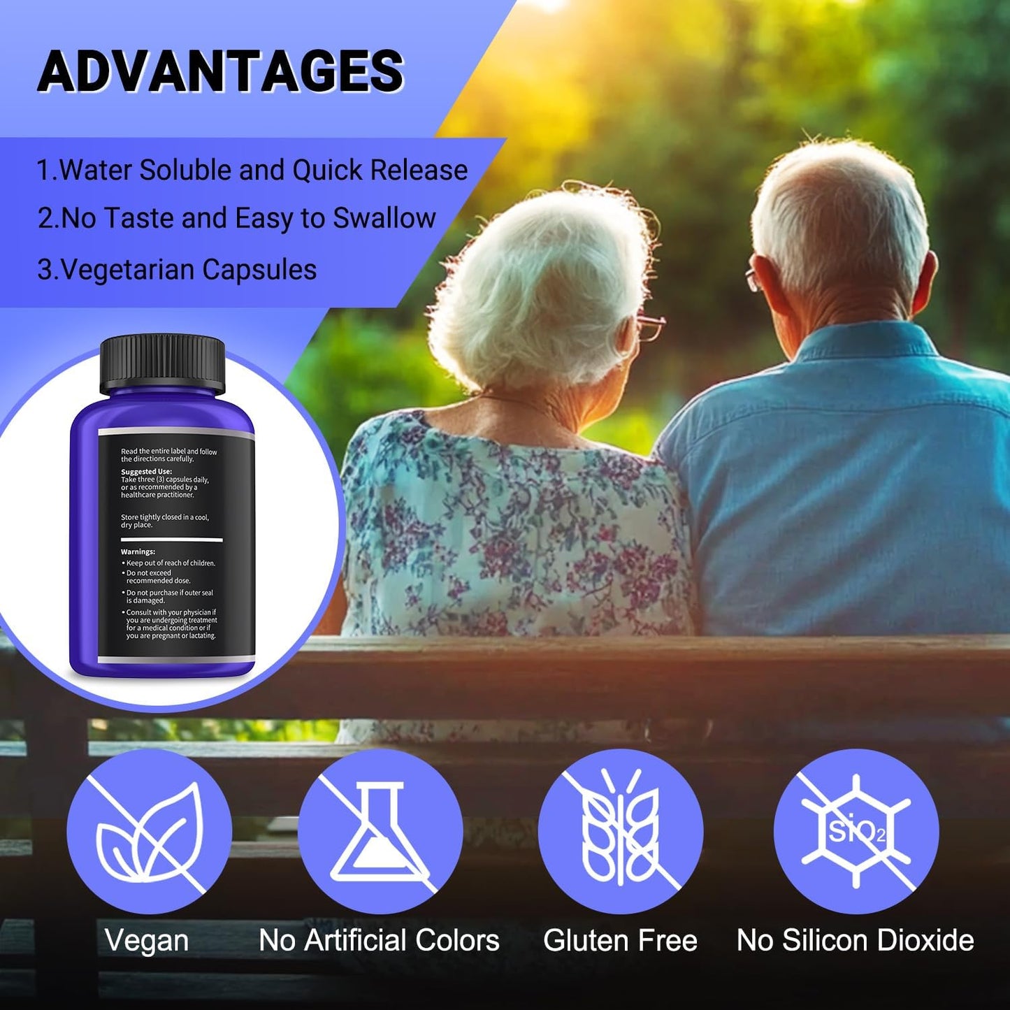 I LOVE HEALTH Benfotiamine 600mg Plus Vitamin B1 20mg, Capsules, 240