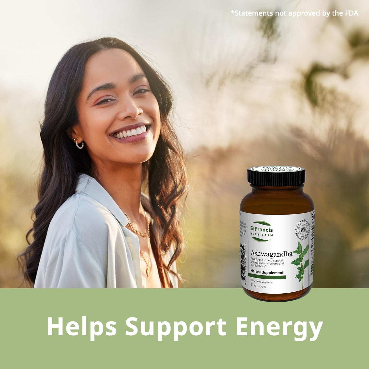 St. Francis Herb Farm Ashwagandha 300mg Capsules 60 Count