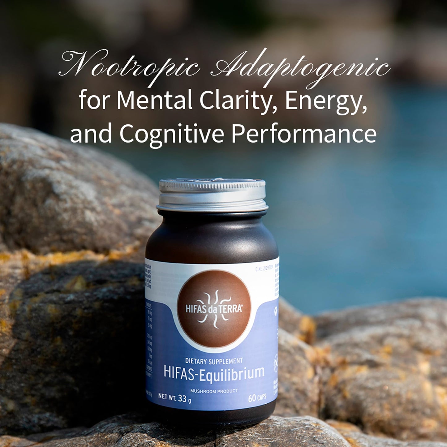 HIFAS DA TERRA HIFAS-Equilibrium Lions Mane Mushroom Complex with Cordyceps Capsule 60