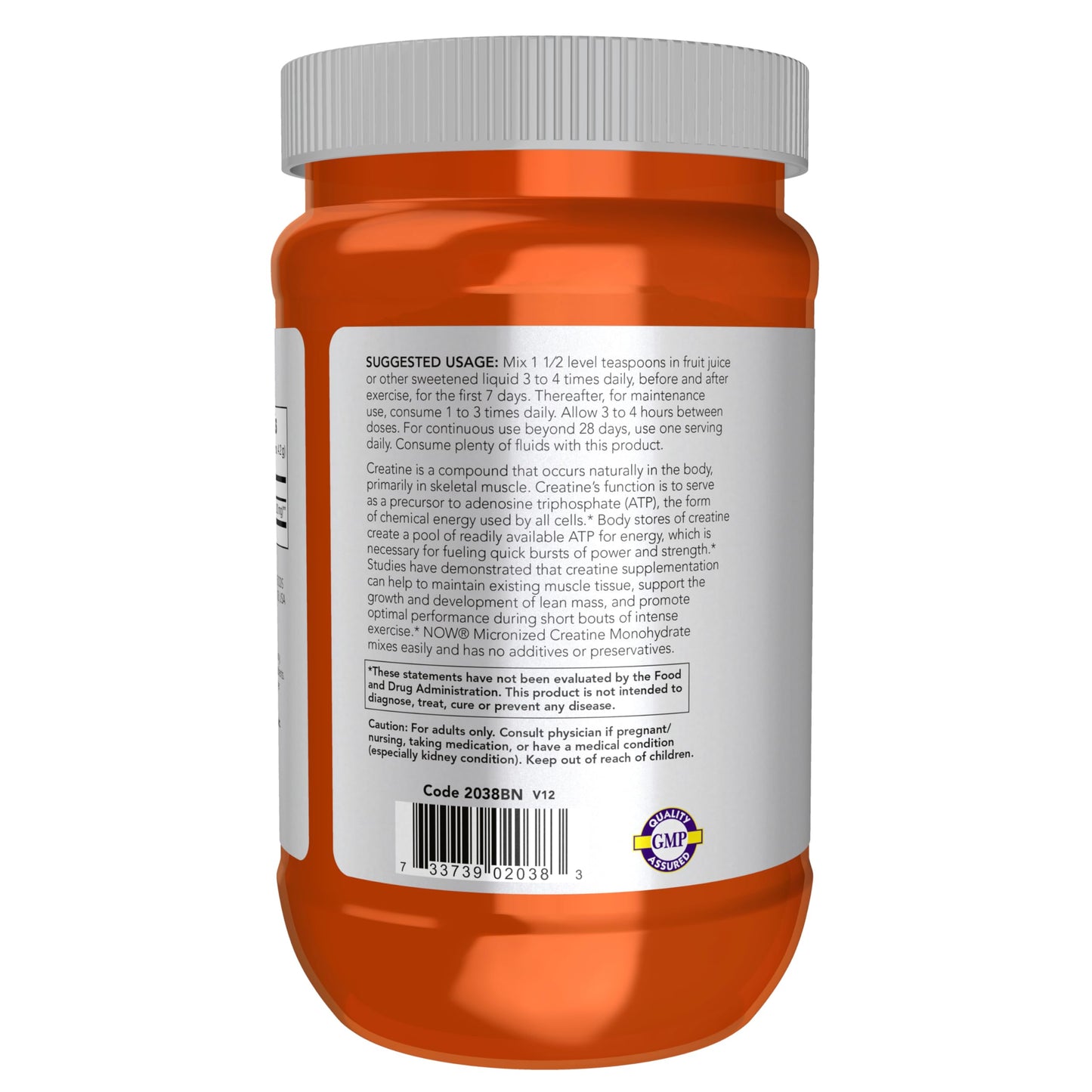 NOW Foods Micronized Creatine Powder 17.6 oz