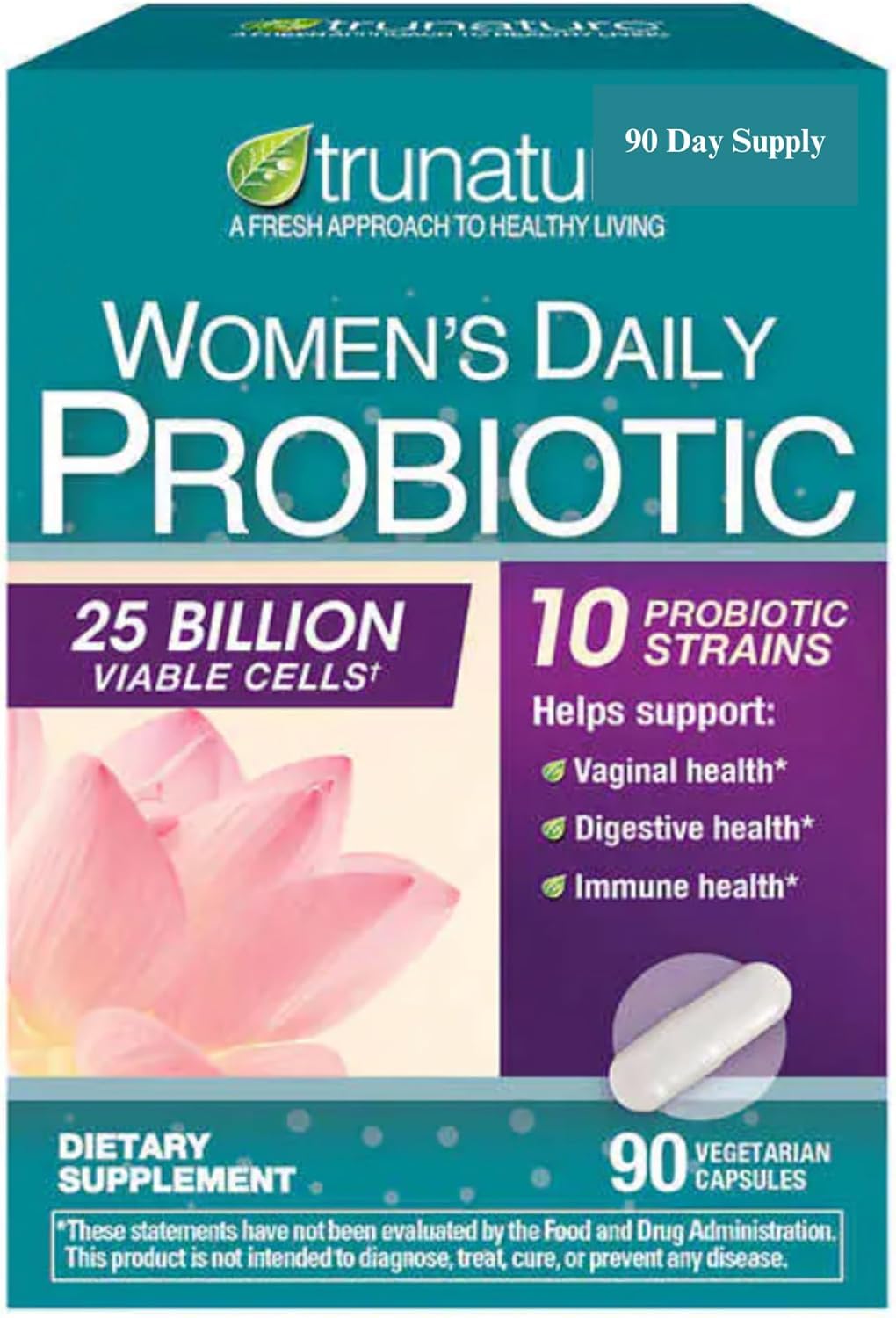 Adventure Home Tru Nature Women's Daily Probiotic Capsules 90 Count