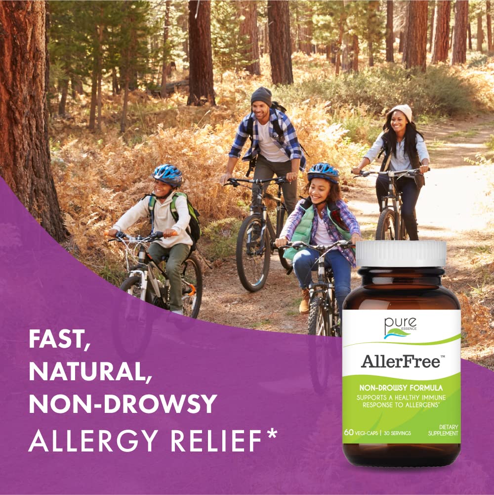Pure Essence Labs AllerFree Natural Allergy Support Supplement Capsule 60