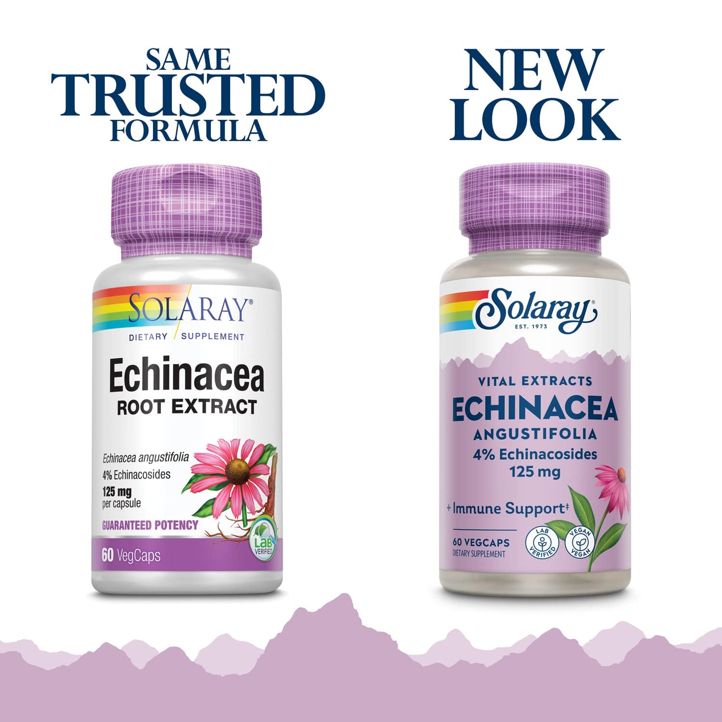 Solaray Echinacea Angustifolia Root Extract 125 mg Capsule, 60 VegCaps