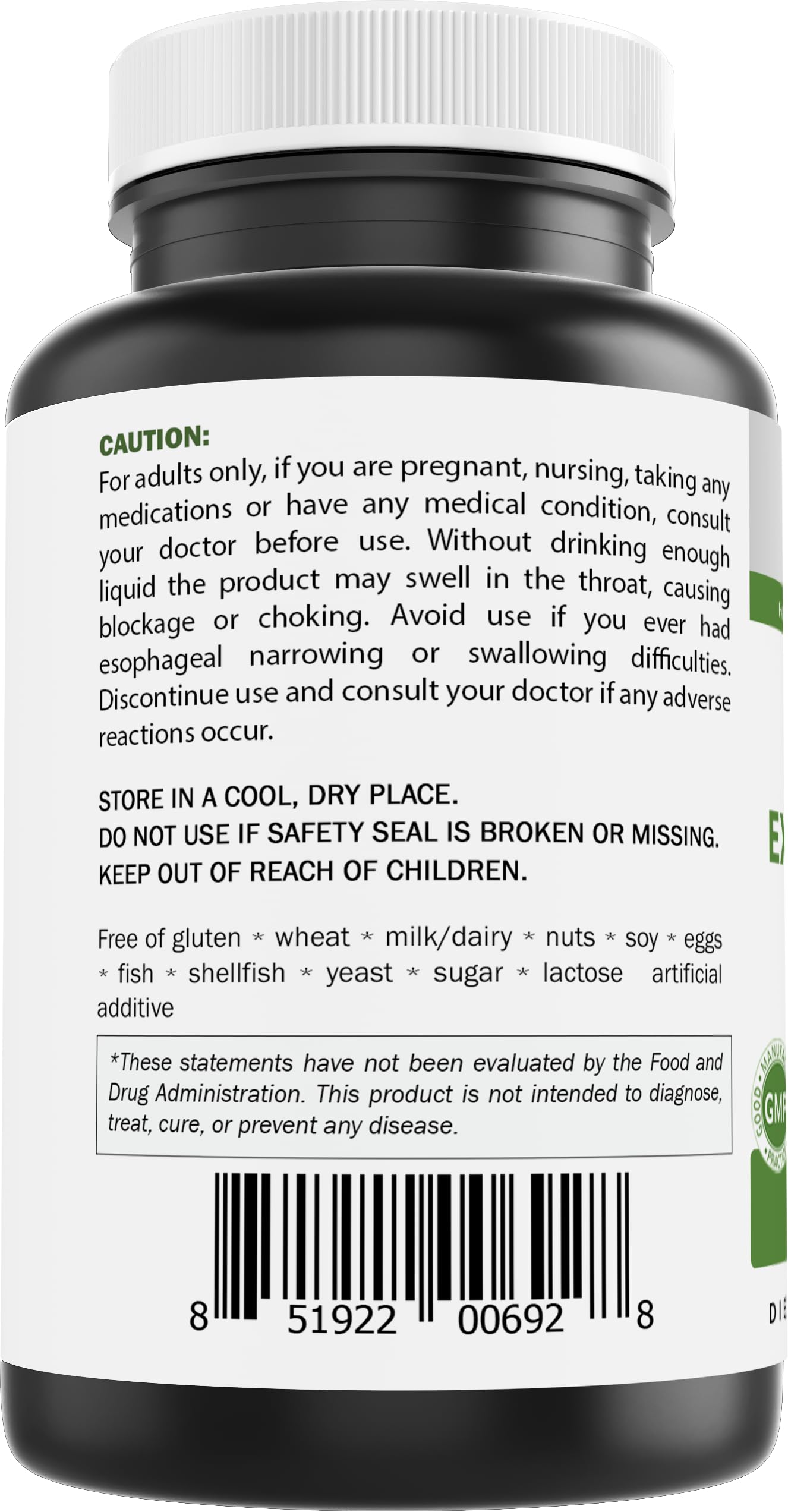 Brieofood Moringa Oleifera Extract 10:1 1500 mg Capsules 180 Count