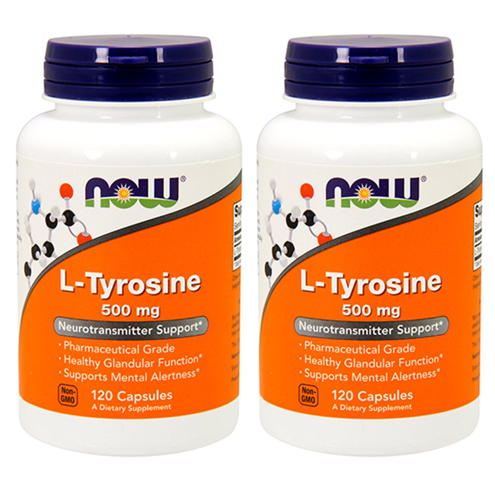 NOW Foods L-Tyrosine 500 mg Capsules, 240 Capsules