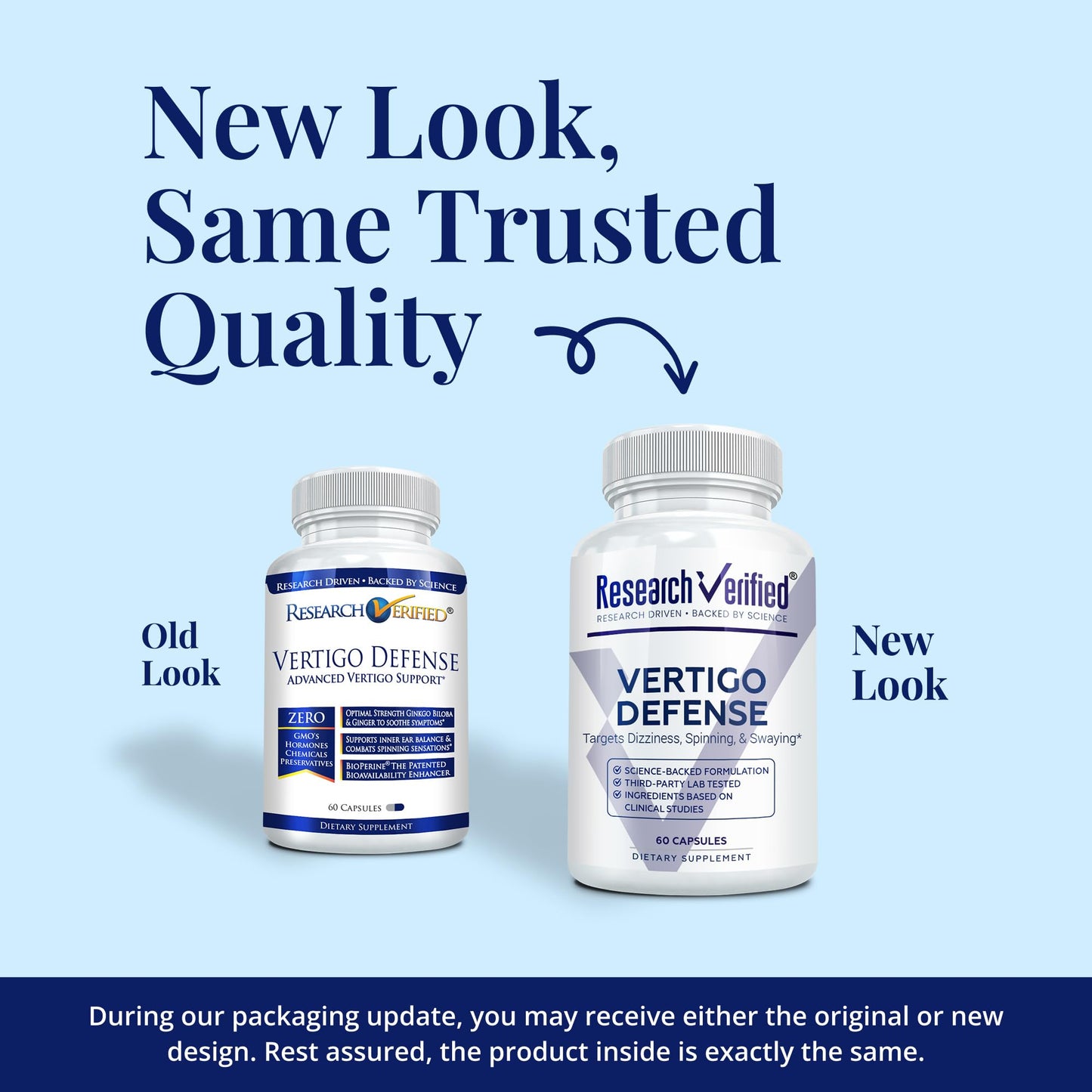 Research Verified Vertigo Defense Capsules 60 Count