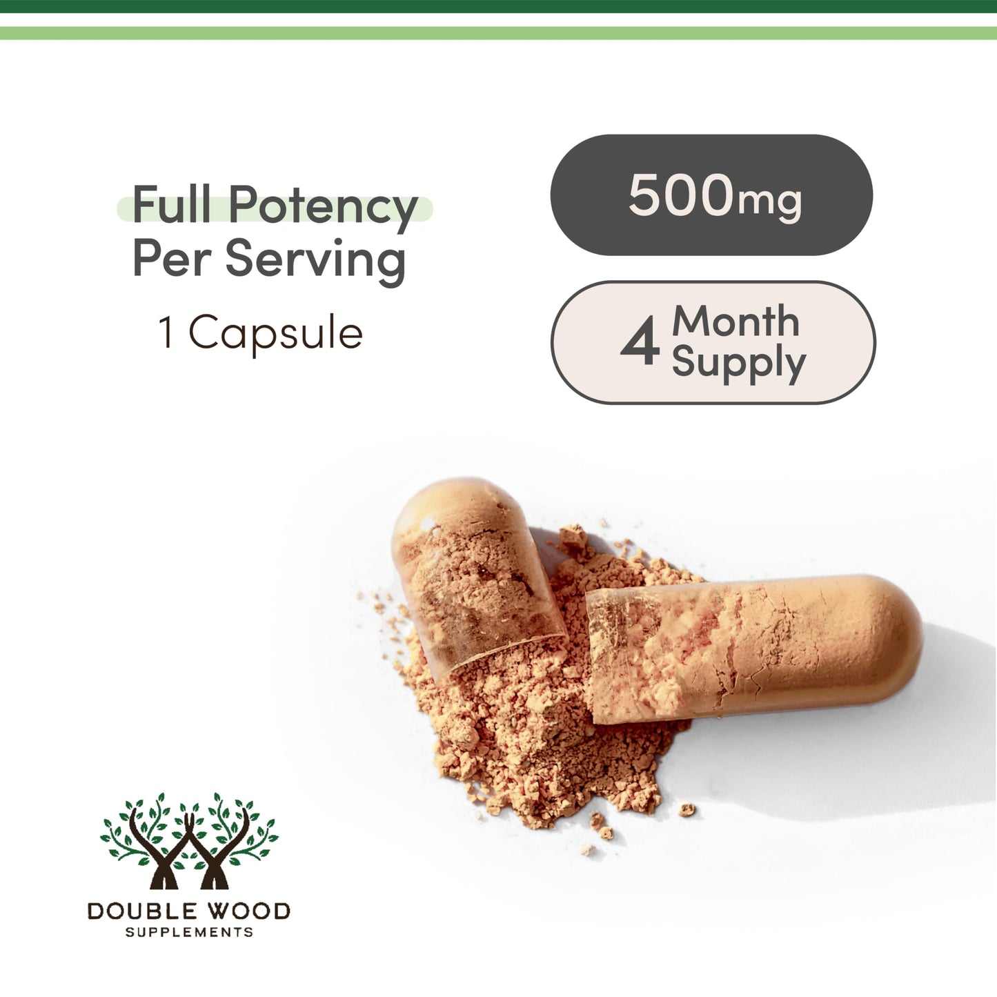 Double Wood Supplements Rhodiola Rosea Supplement 500mg Capsules 120 Count