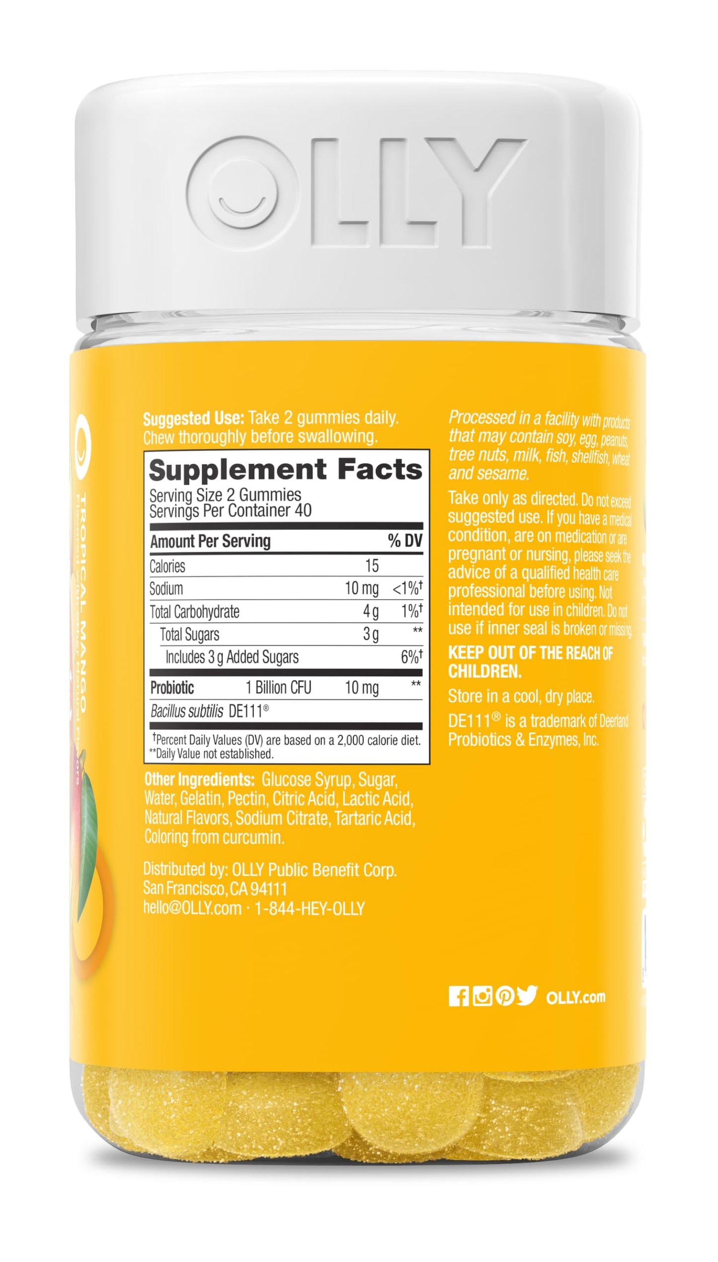 OLLY Probiotic Gummy 80 Count