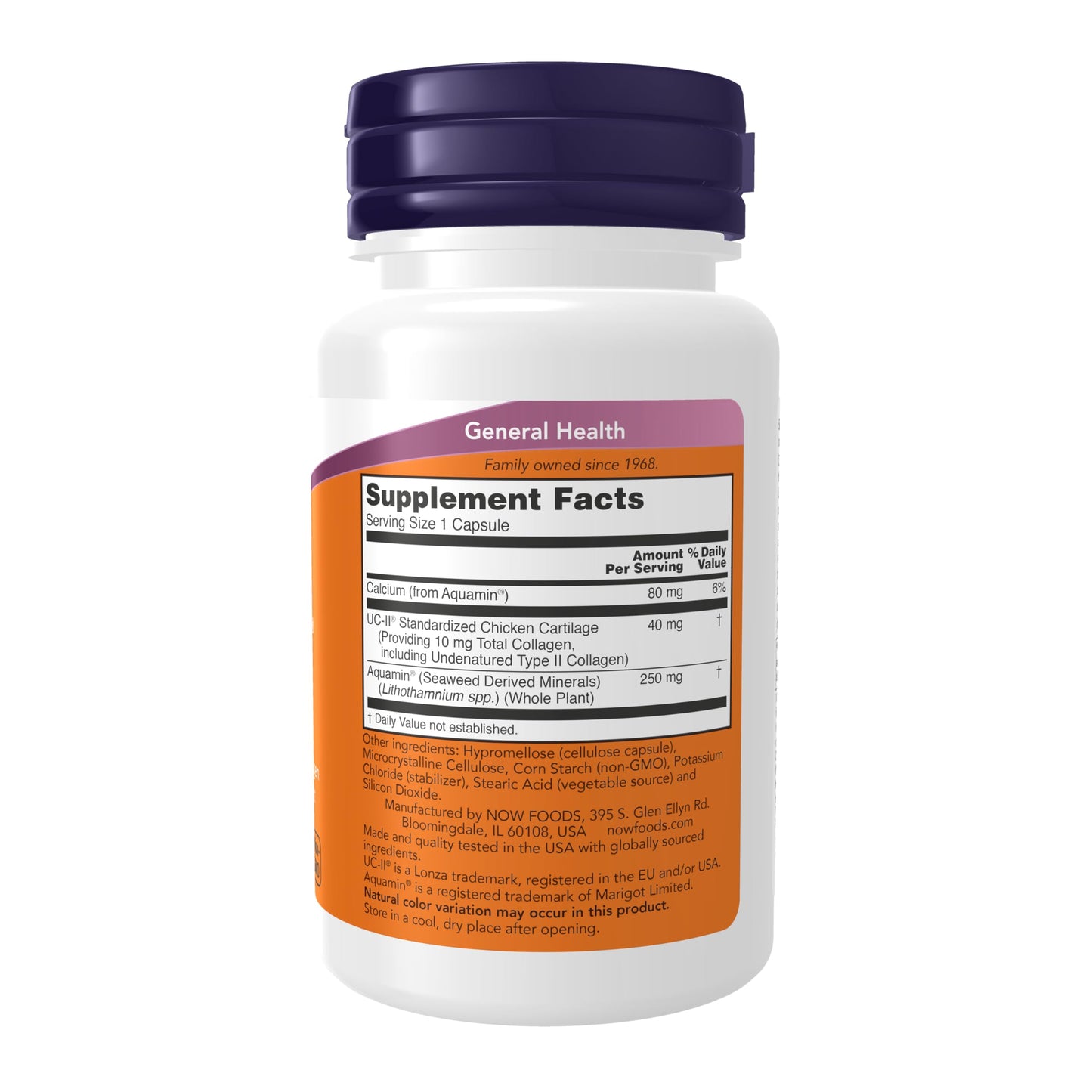 NOW Foods UC-II Type II Collagen with Undenatured Type II Collagen Veg Capsules, 60 Count
