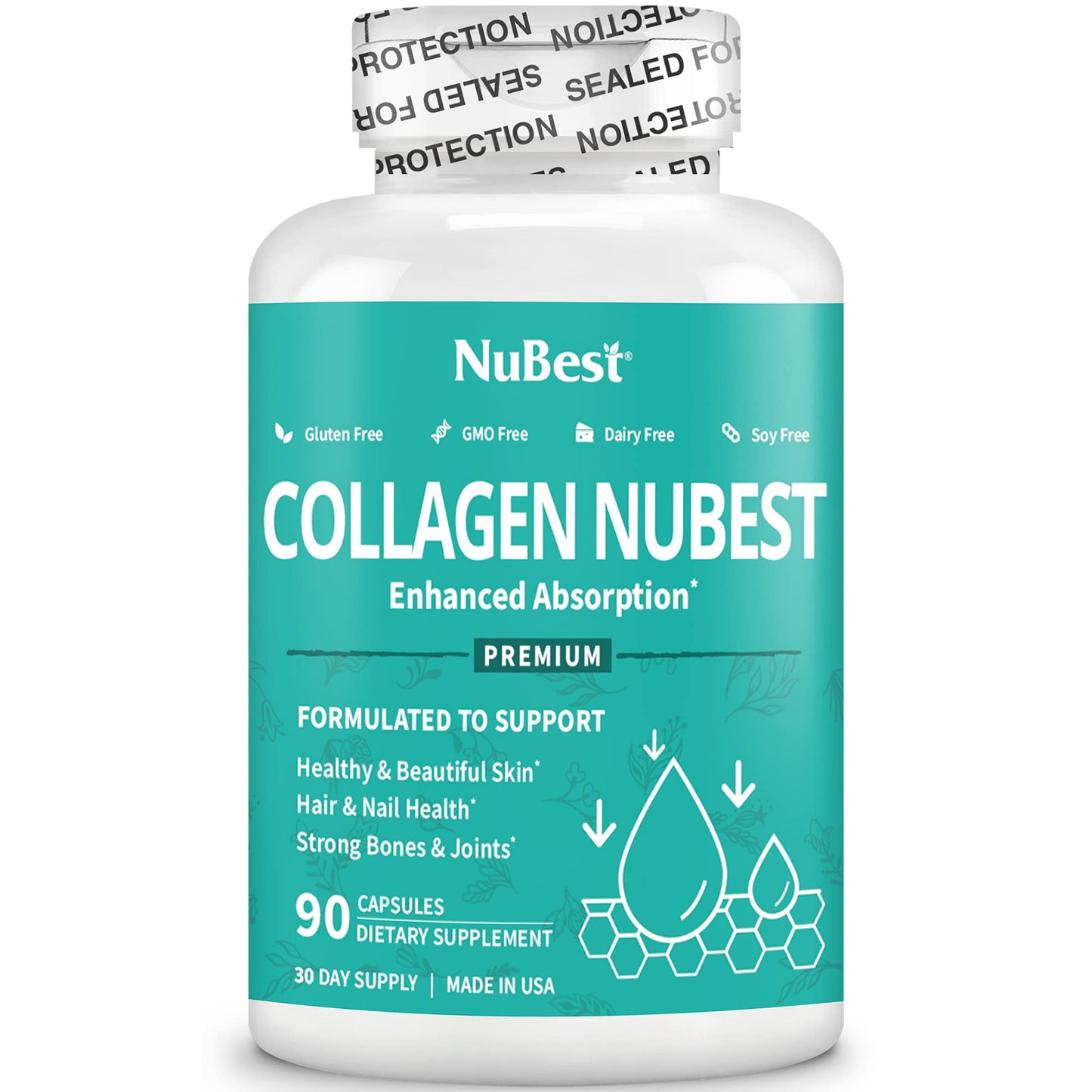 NuBest Collagen Super Collagen Peptides Capsule, 90 Capsules