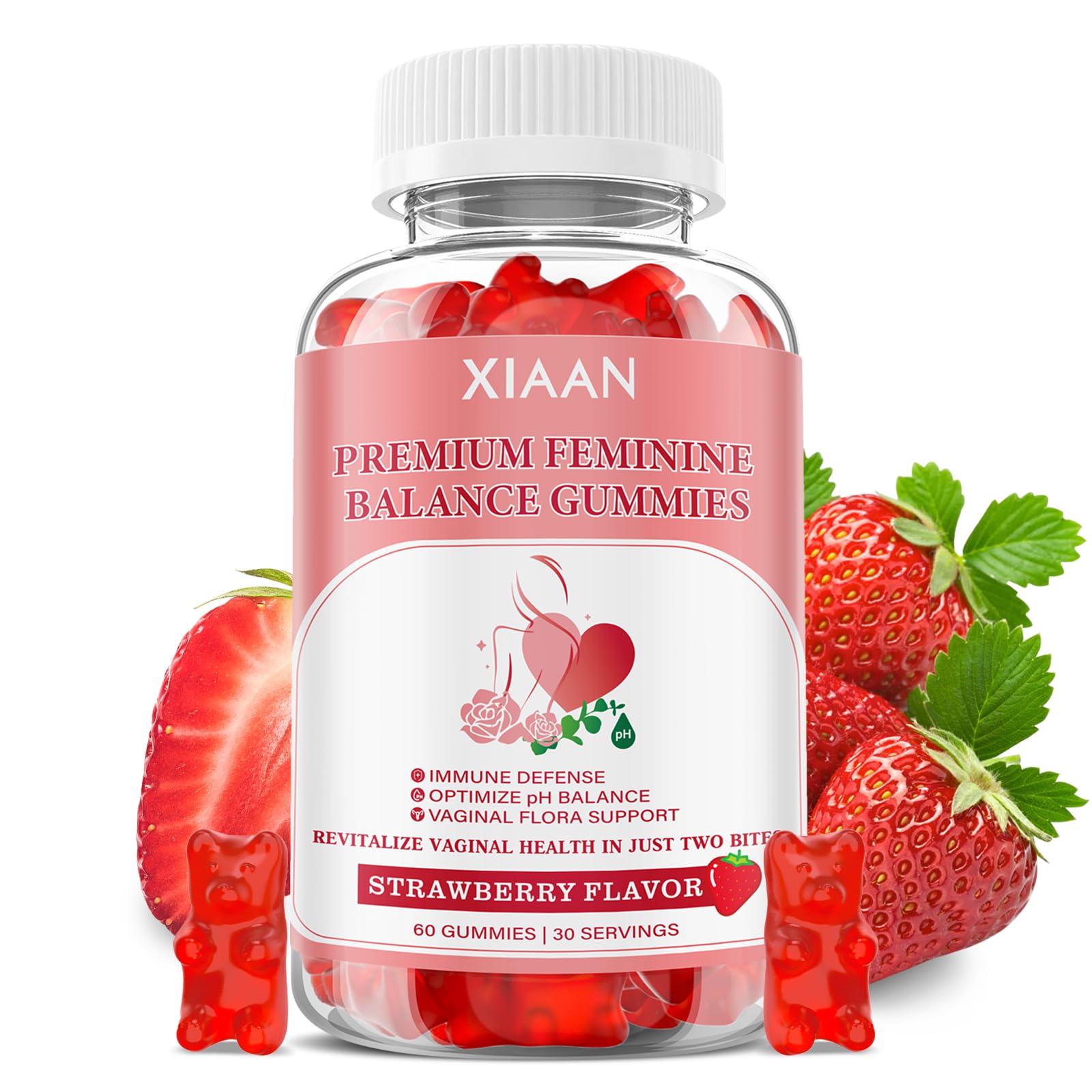 XIAAN Feminine Balance Gummies, 60 Count