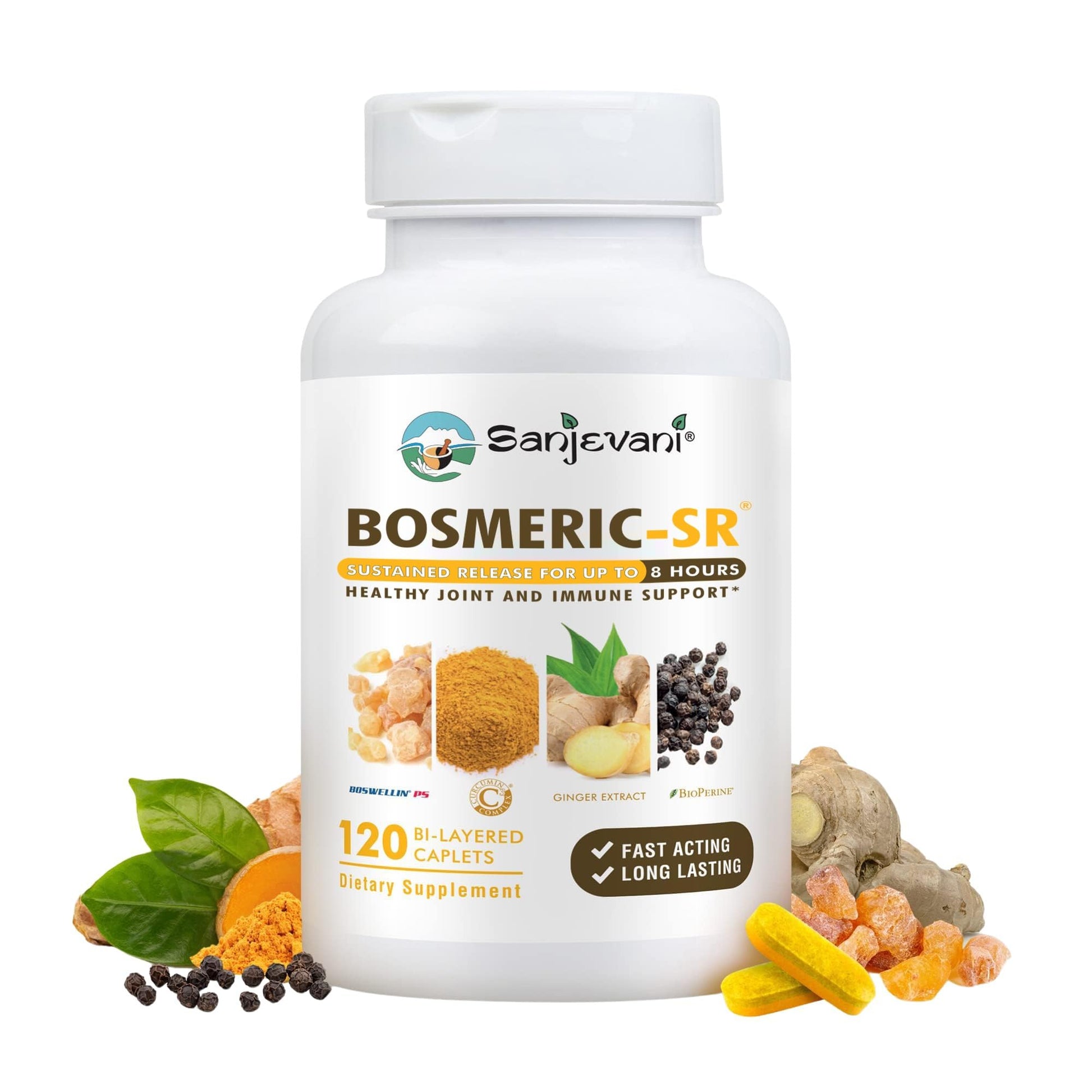 BOSMERIC-SR Sanjevani Joint Immune Support Supplement Caplets 120