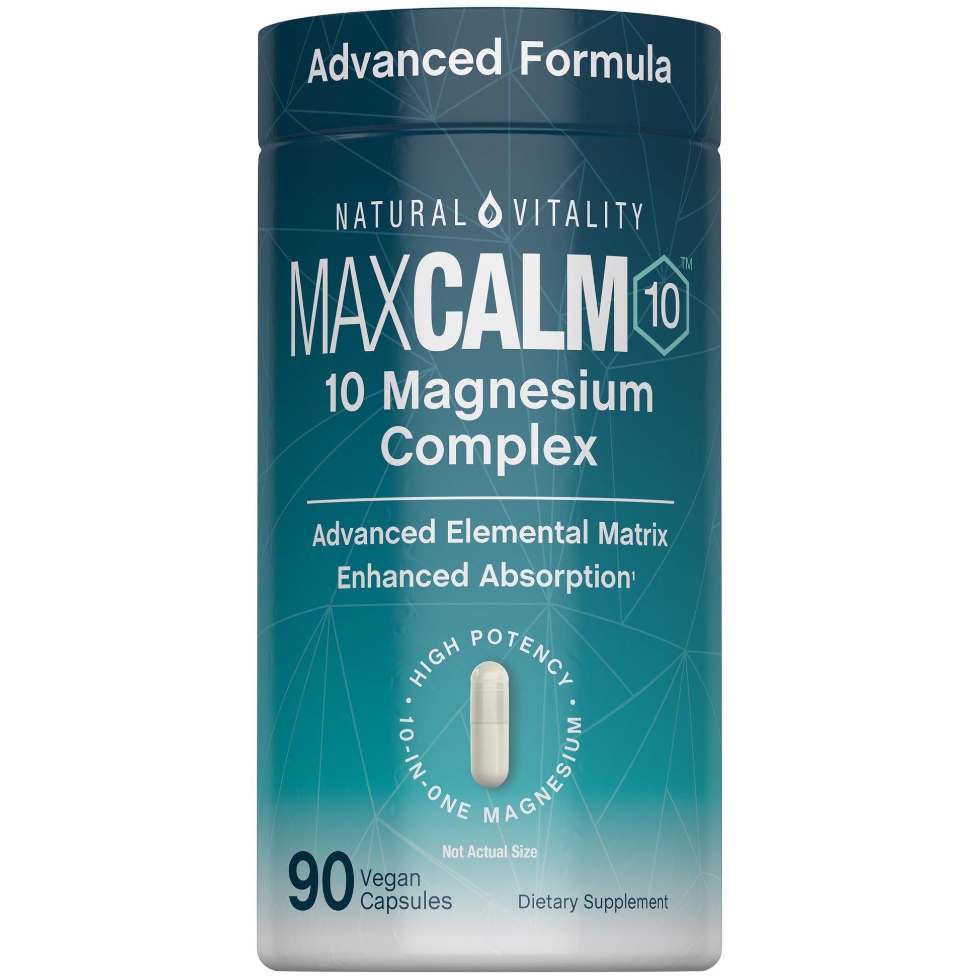 Natural Vitality MaxCalm Magnesium Complex 50 Capsules