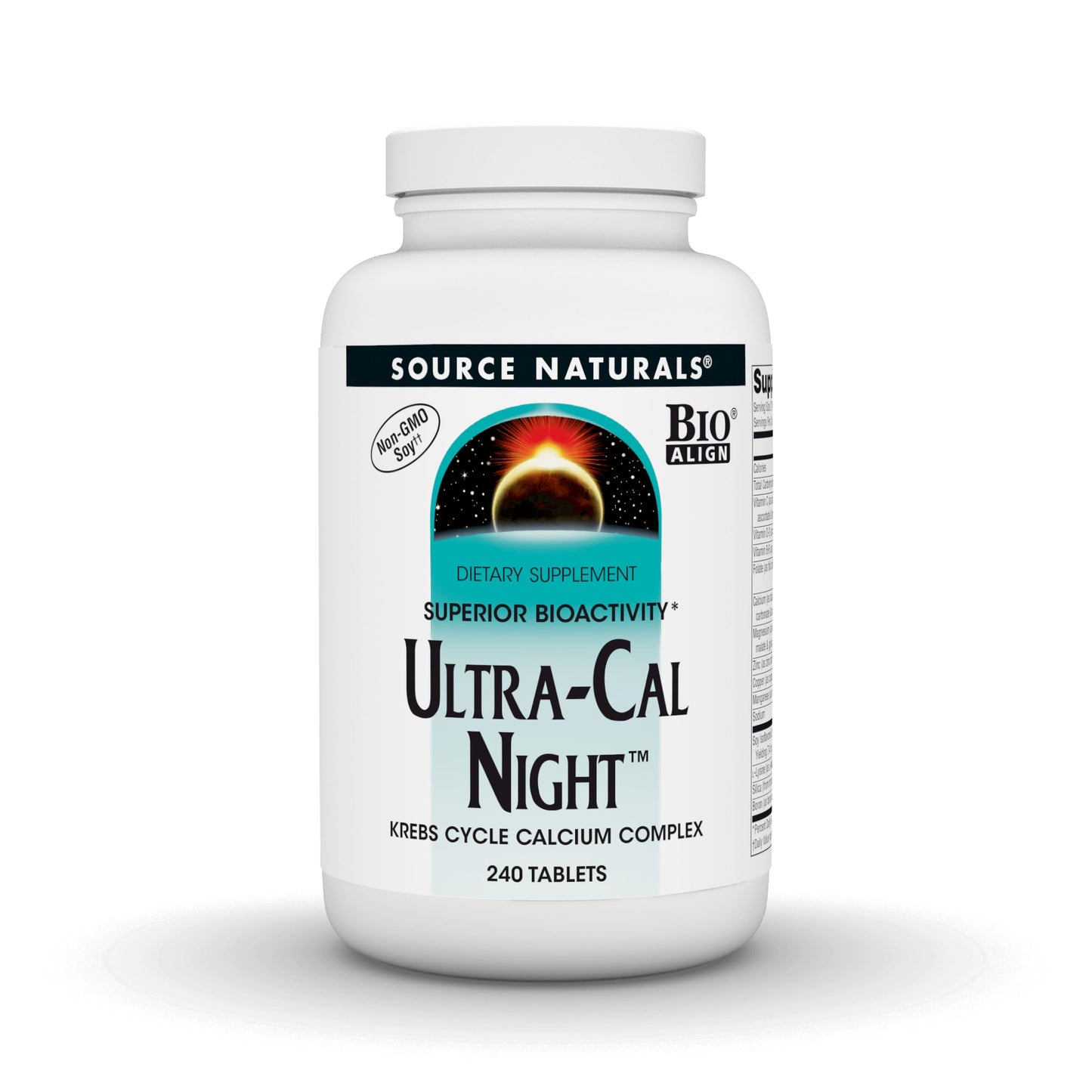 Source Naturals Ultra-Cal Night Krebs Cycle Calcium Complex, 240 Tablets