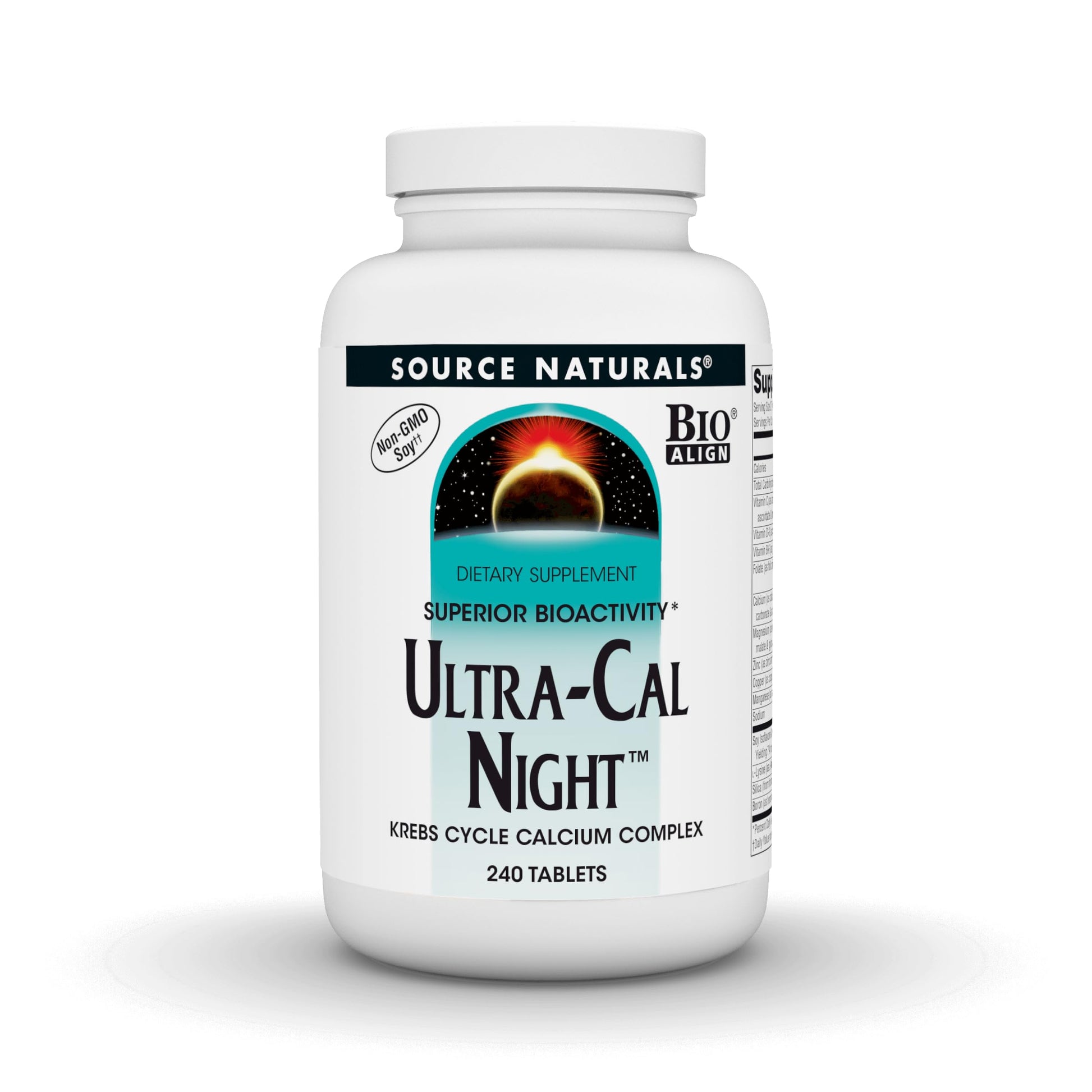 Source Naturals Ultra-Cal Night Krebs Cycle Calcium Complex, 240 Tablets