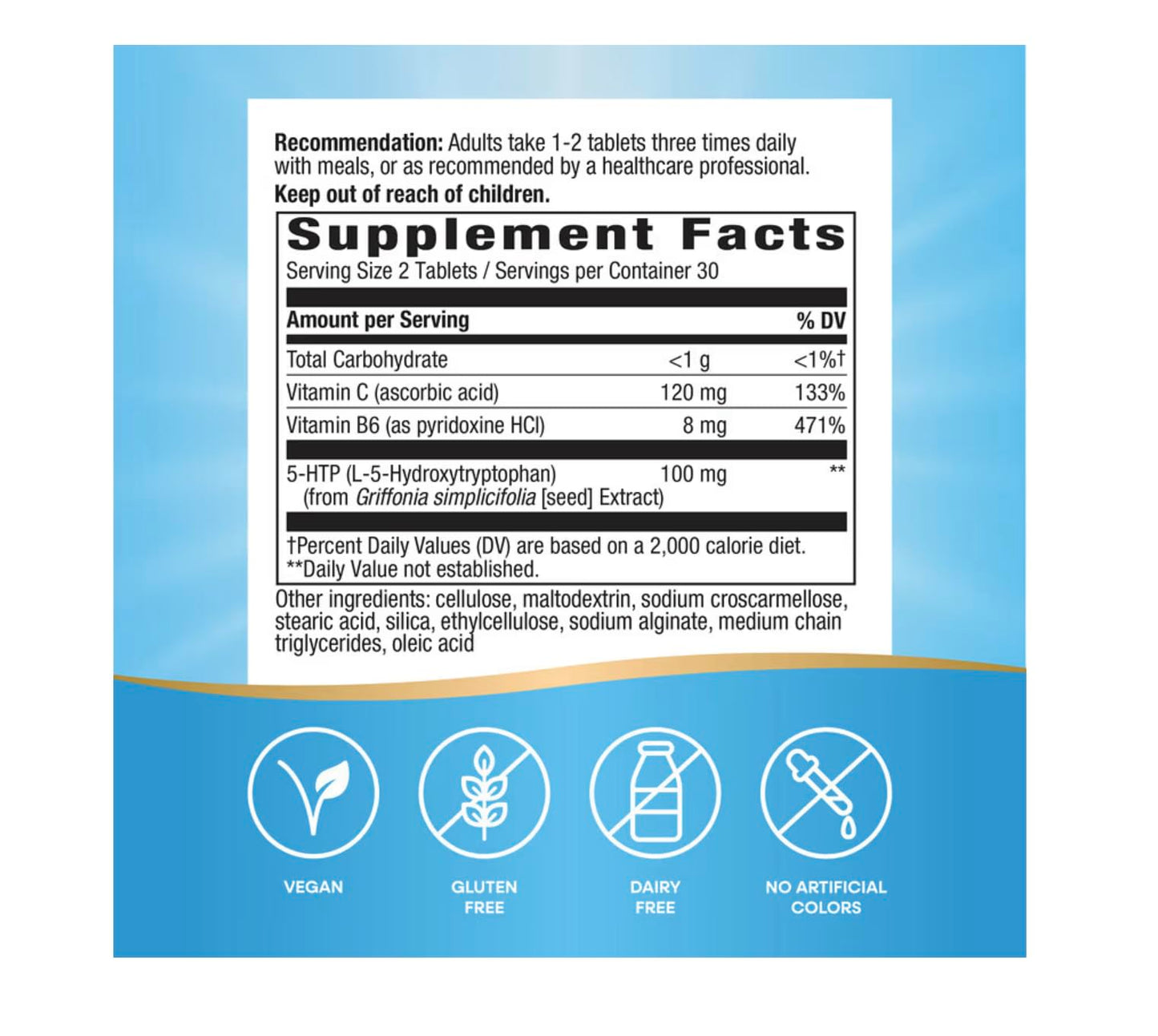 Nature's Way 5-HTP 50 mg 120 Tablets